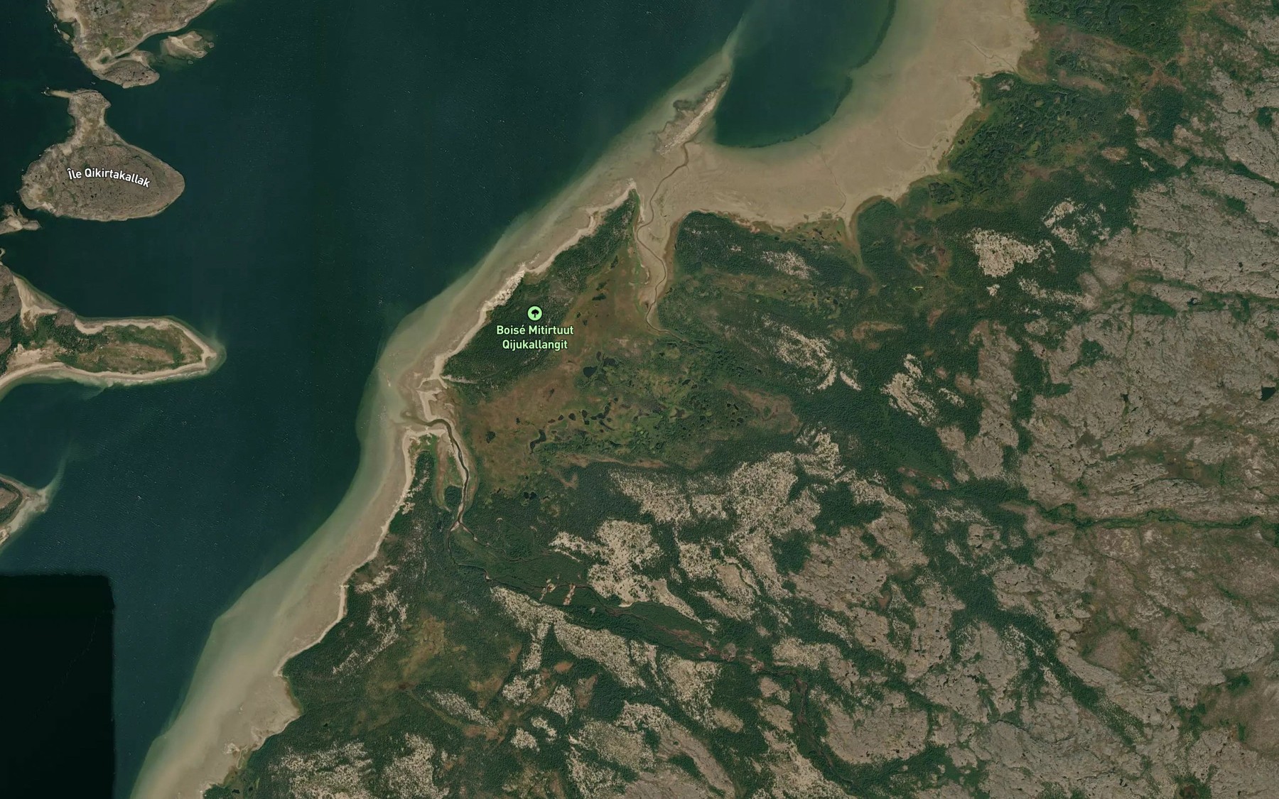 Satellite map of the Riviere Kuugajaq