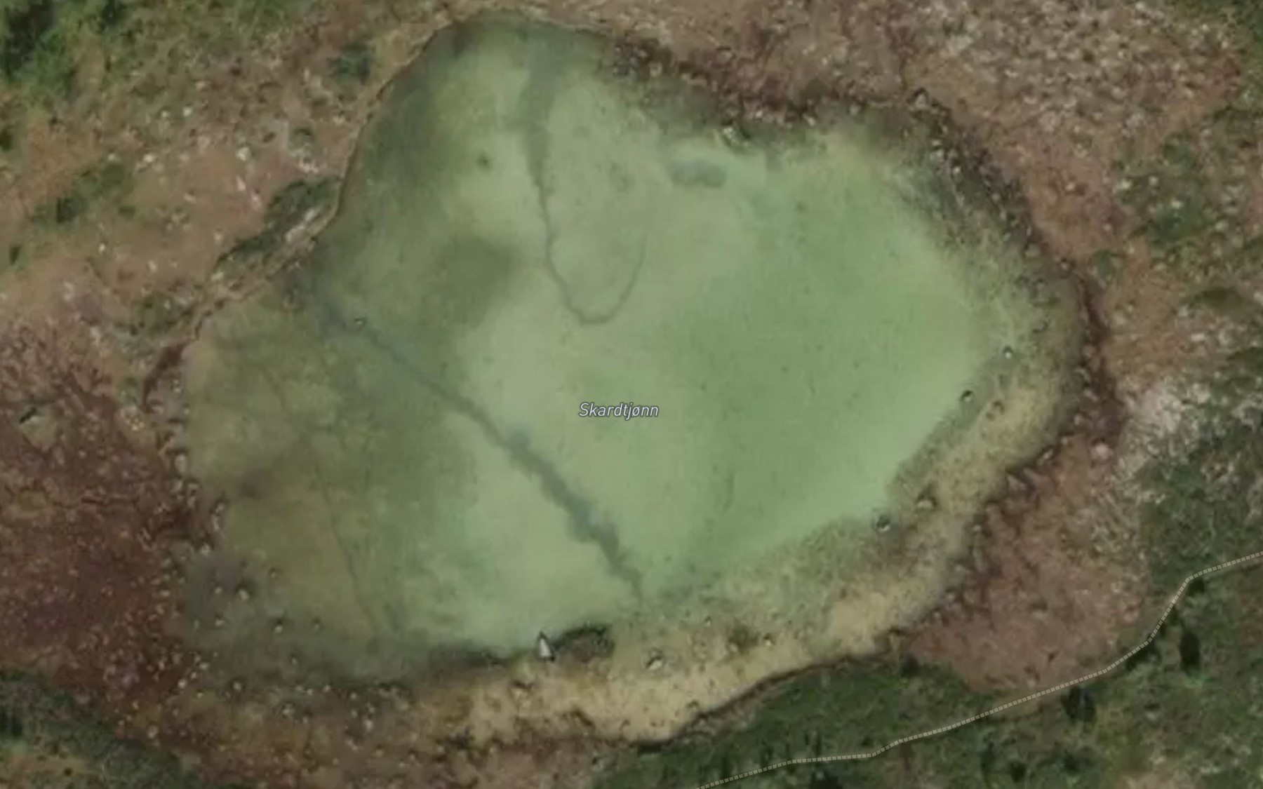 Satellite map of the Skardtjern