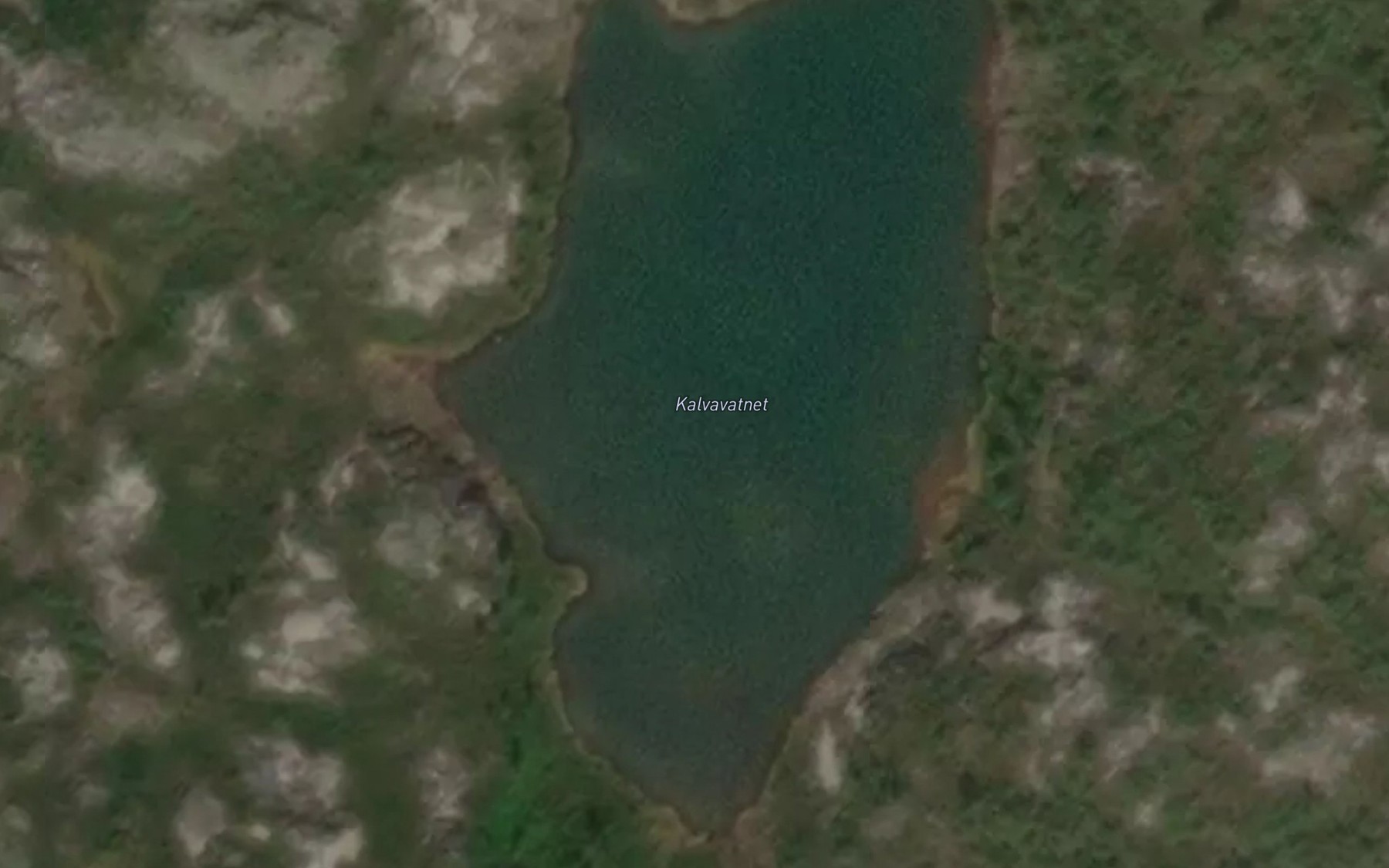 Satellite map of the Kalvavatnet