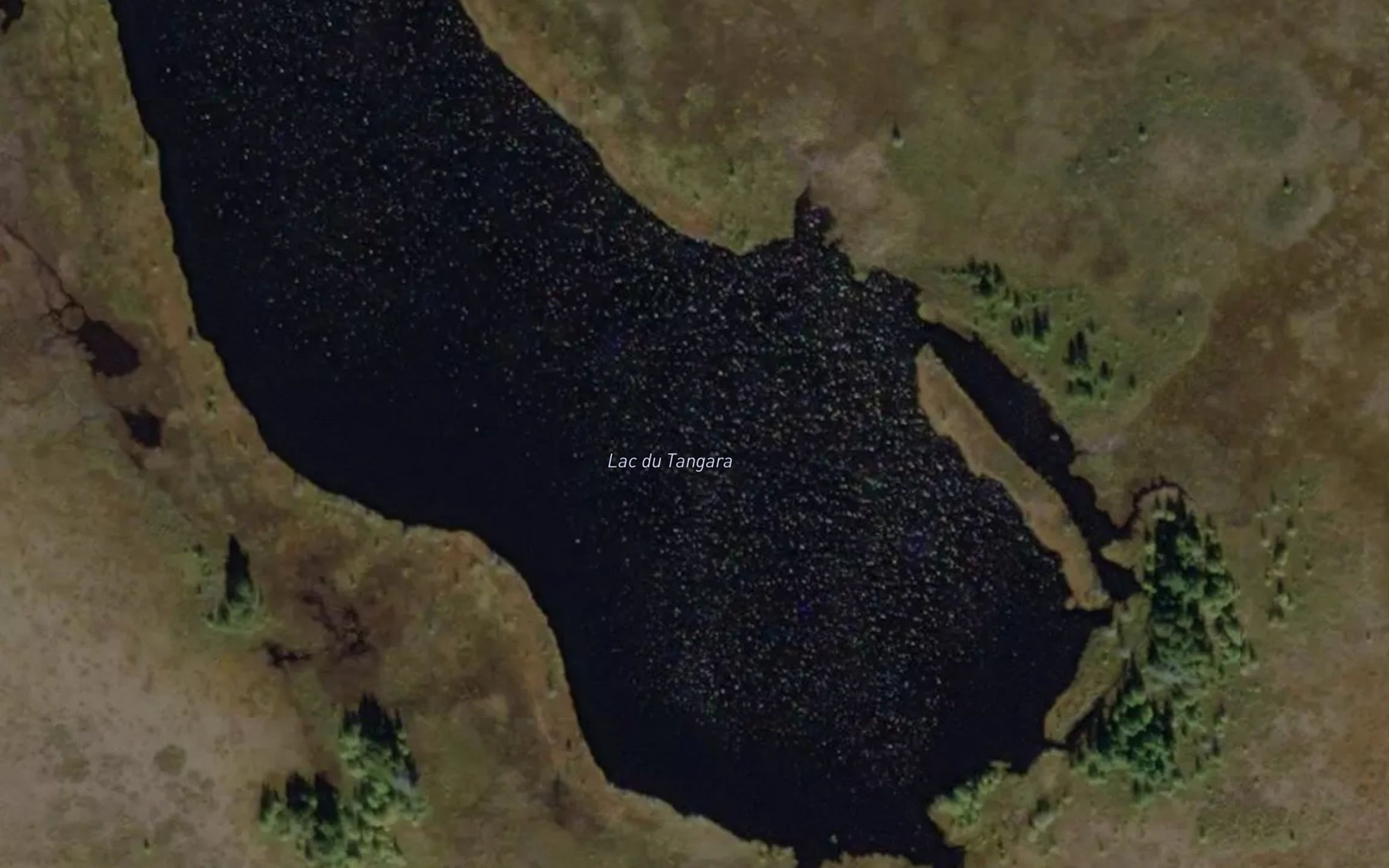 Satellite map of the Lac du Tangara