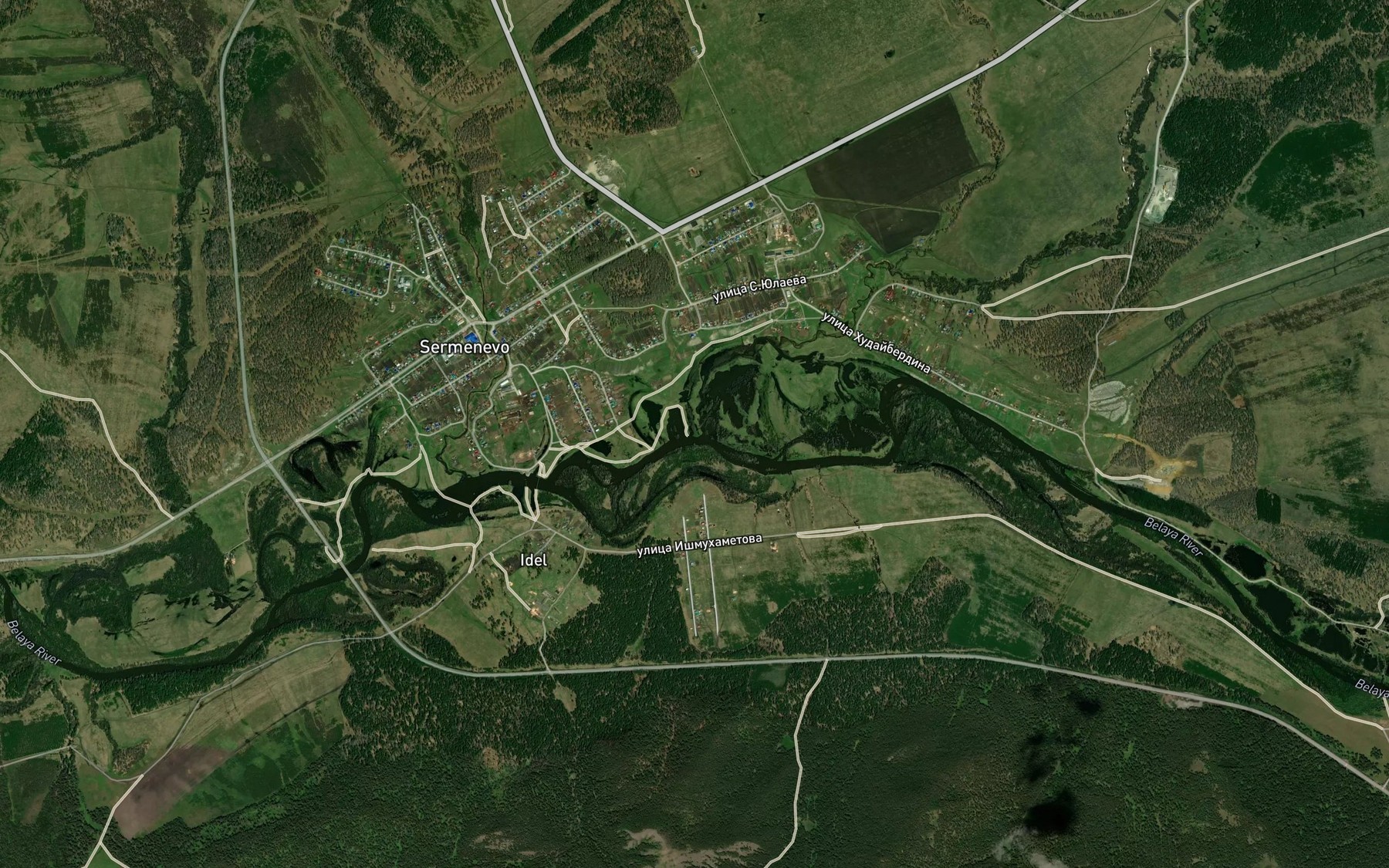 Satellite map of the Kadysh