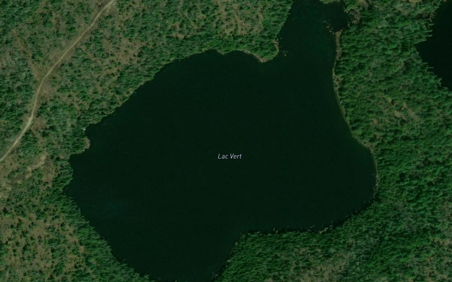 Satellite map of the Lac Vert