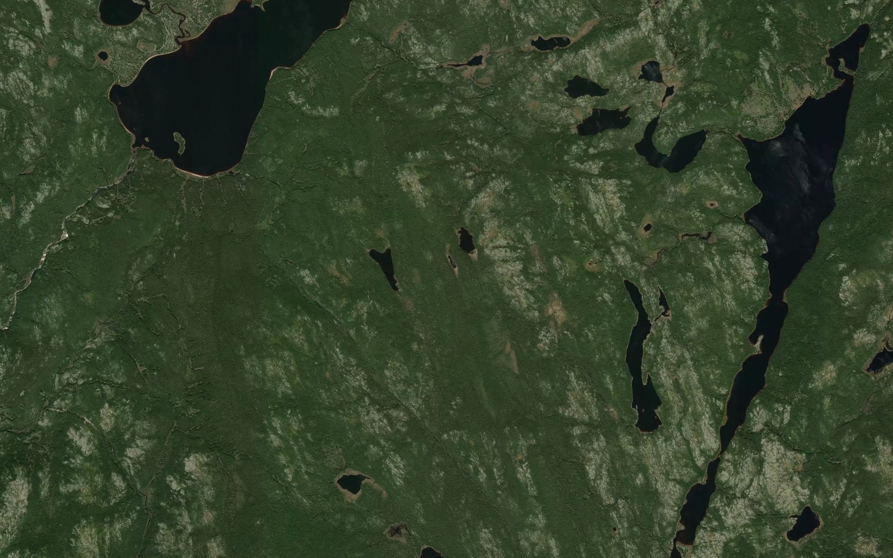 Satellite map of the Etang Lindel