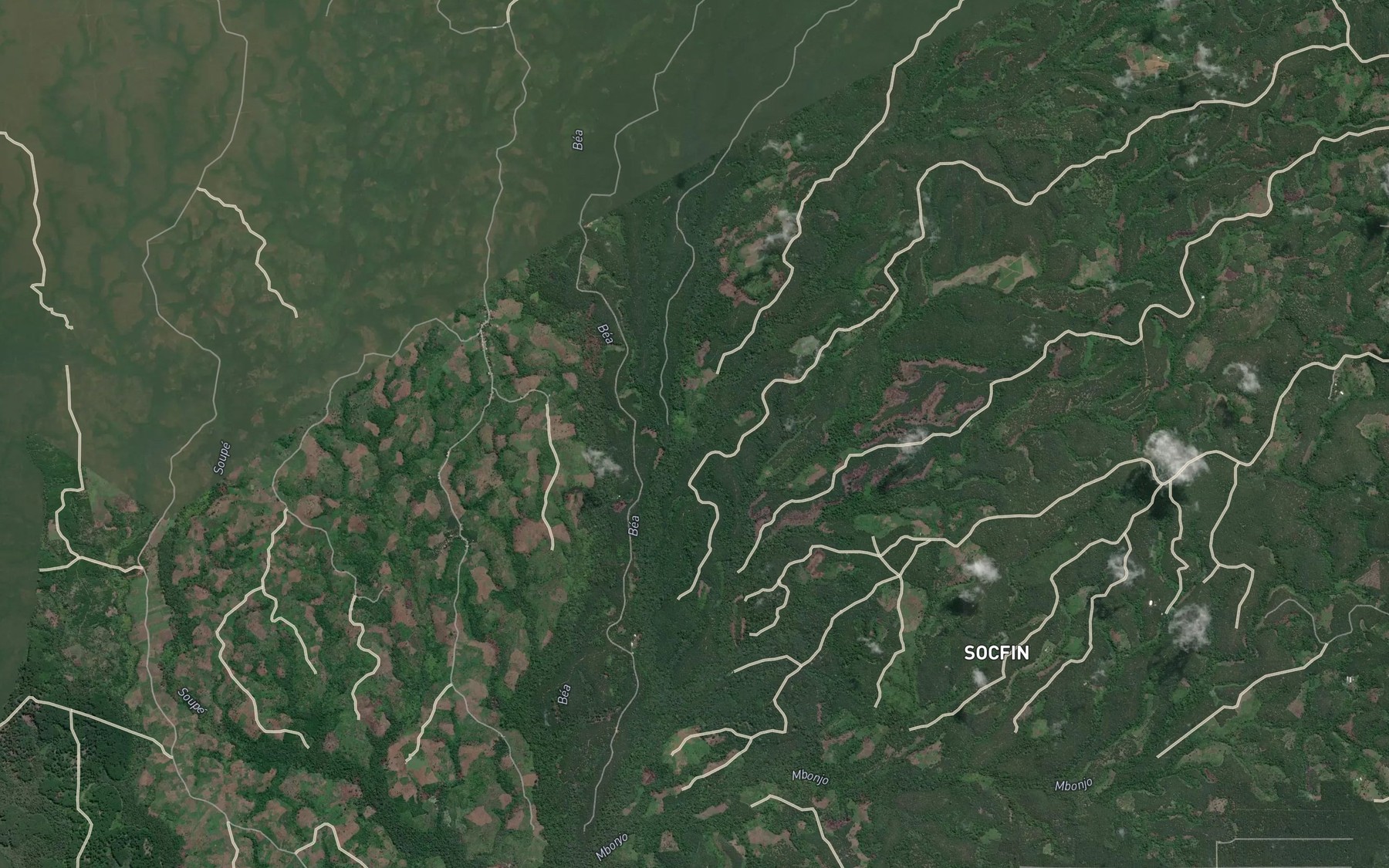 Satellite map of the Pas