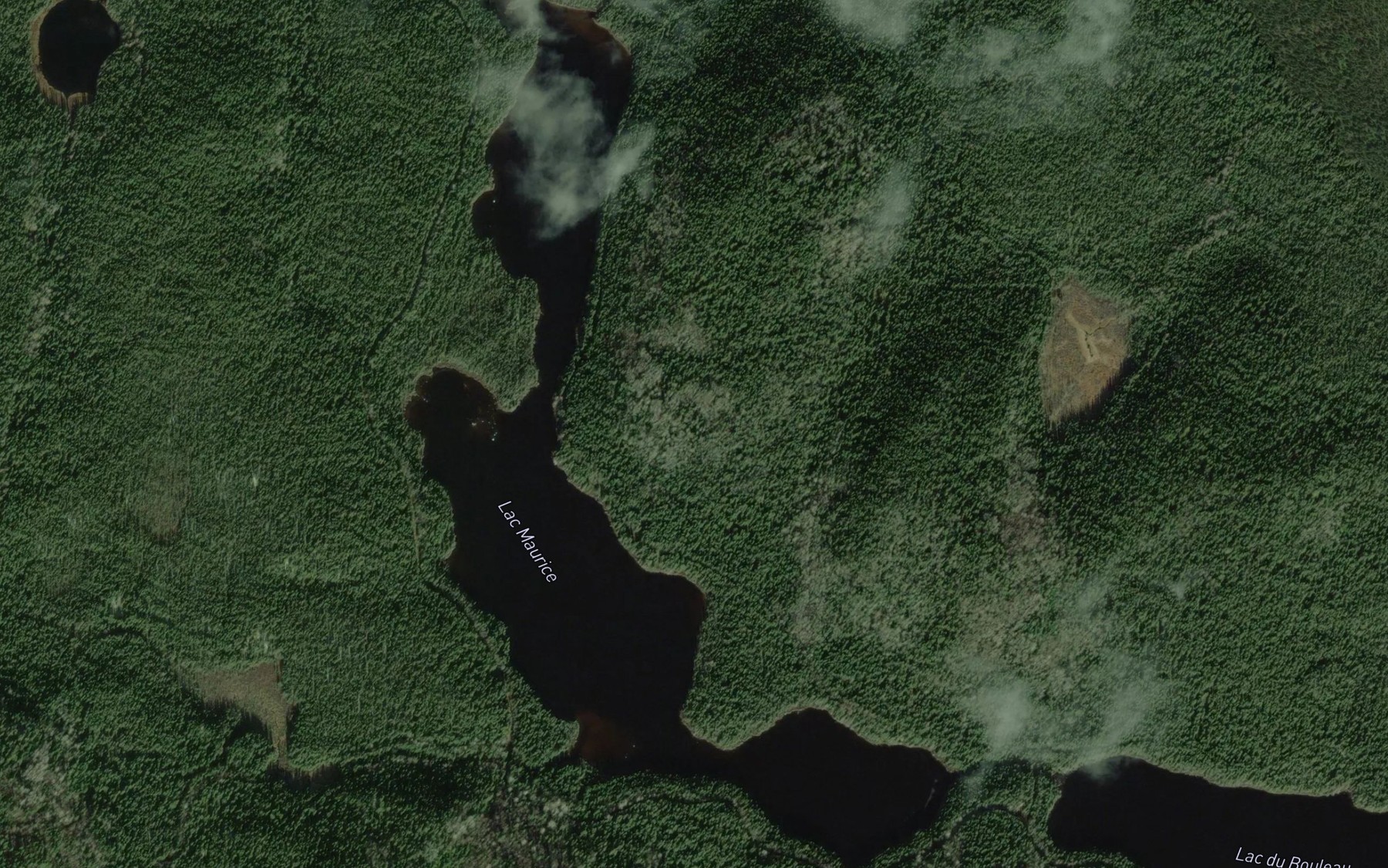 Satellite map of the Lac Maurice