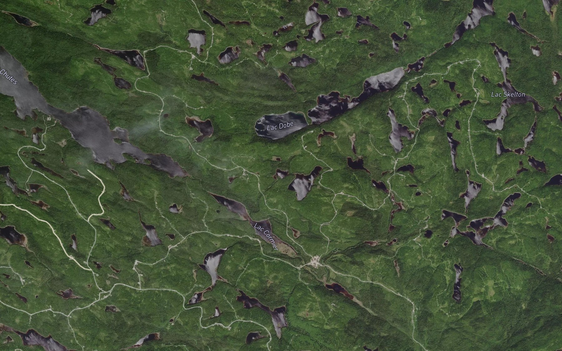 Satellite map of the Lac McDougall