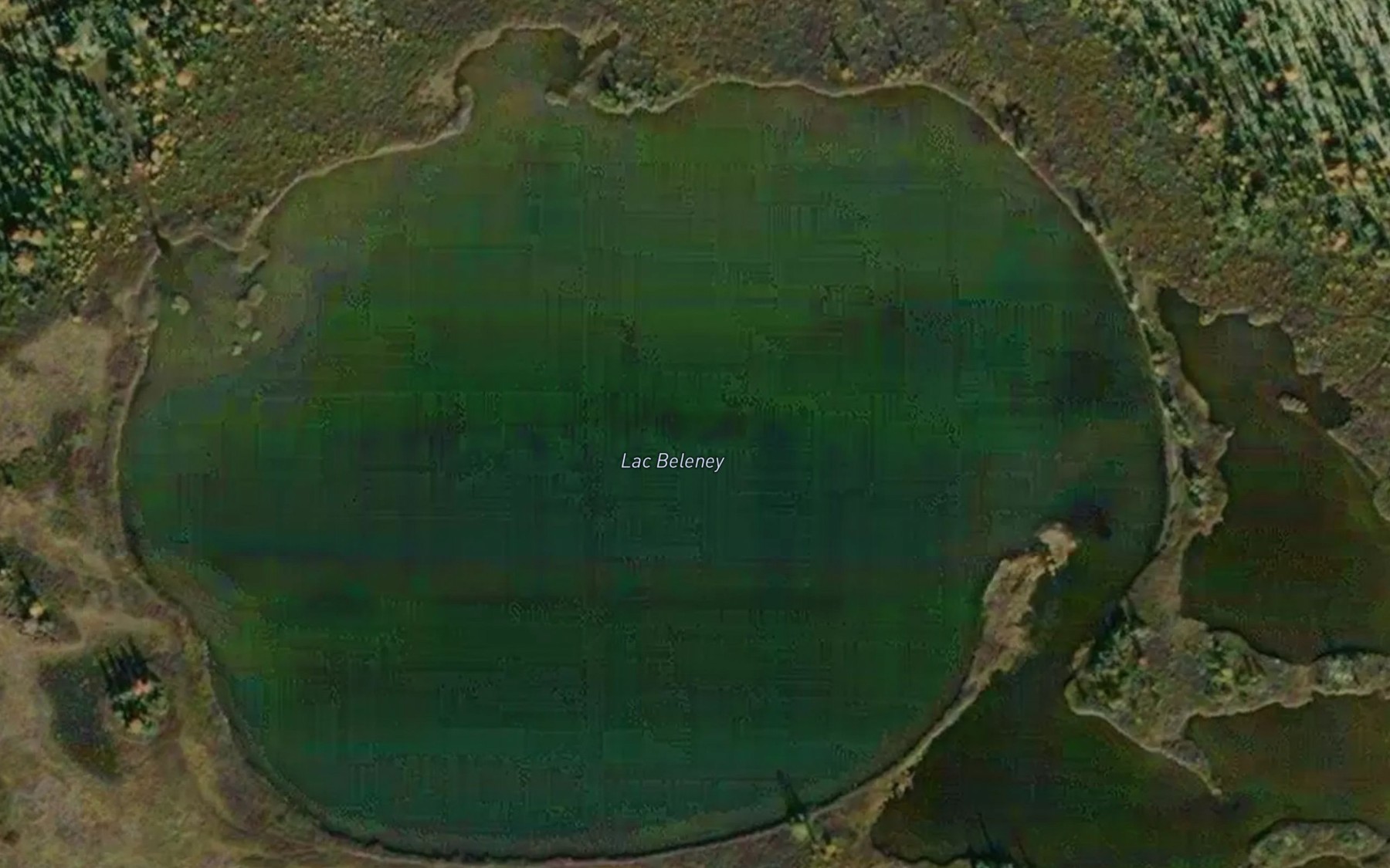 Satellite map of the Lac Beleney