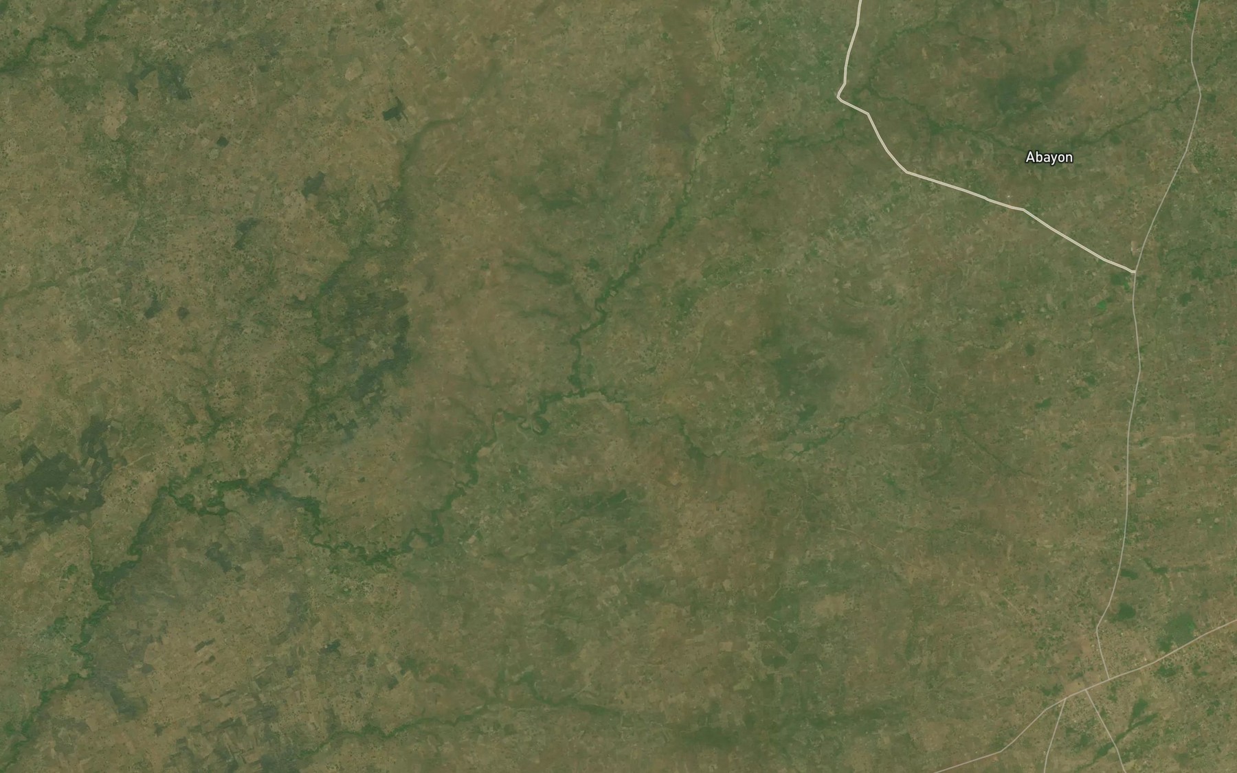 Satellite map of the River Uyam