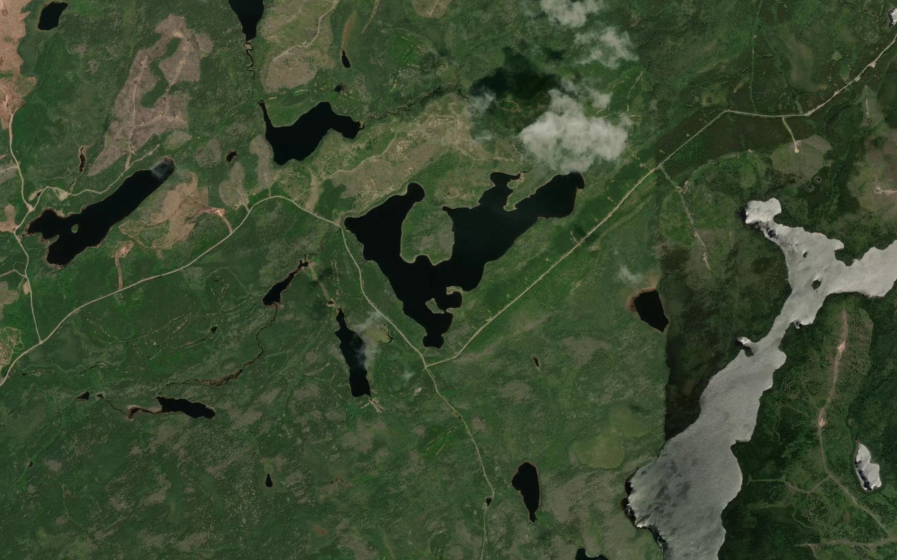Satellite map of the Under Lake