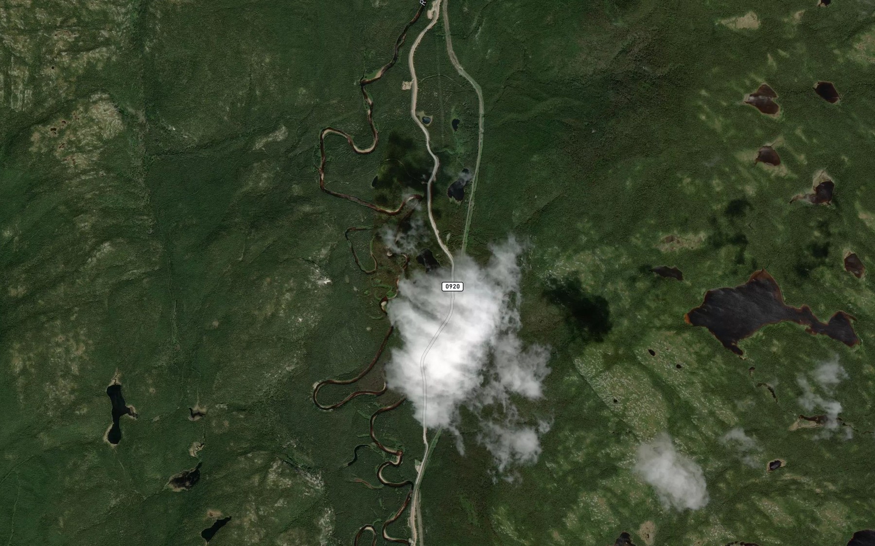 Satellite map of the Lac Poilu