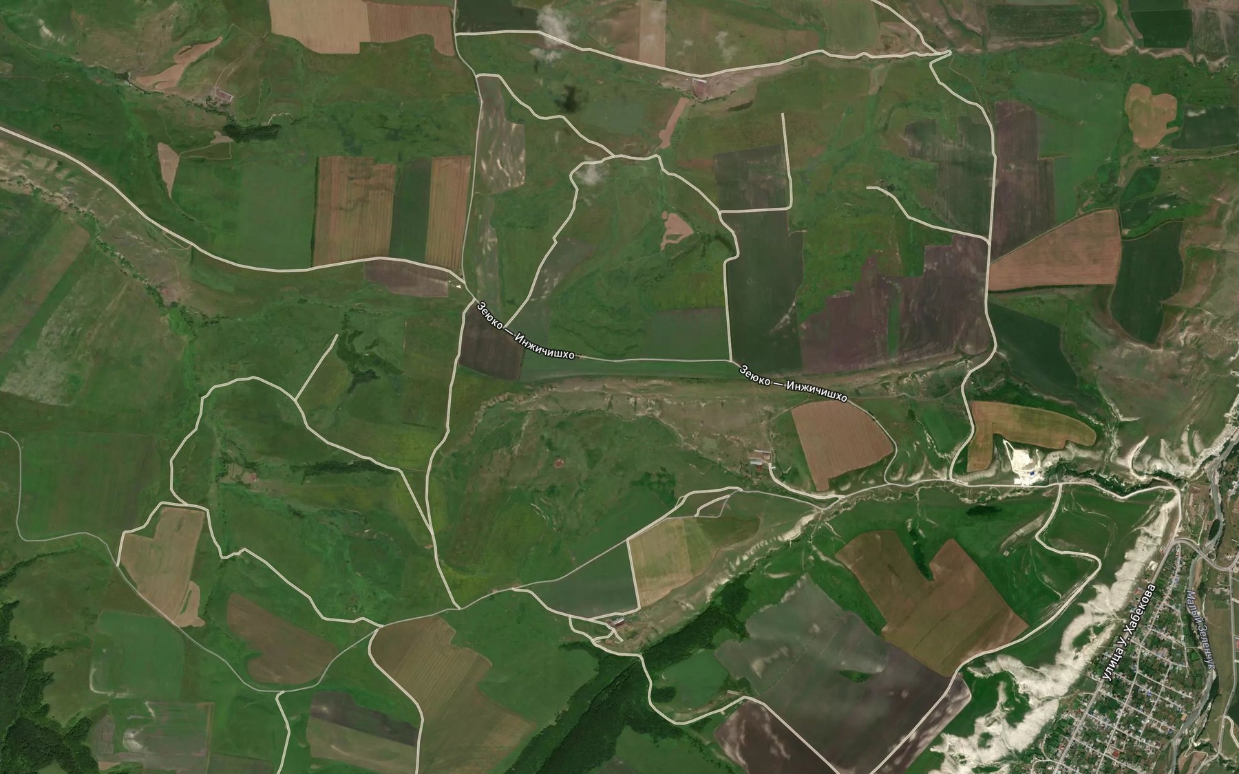 Satellite map of the Balka Pyzh