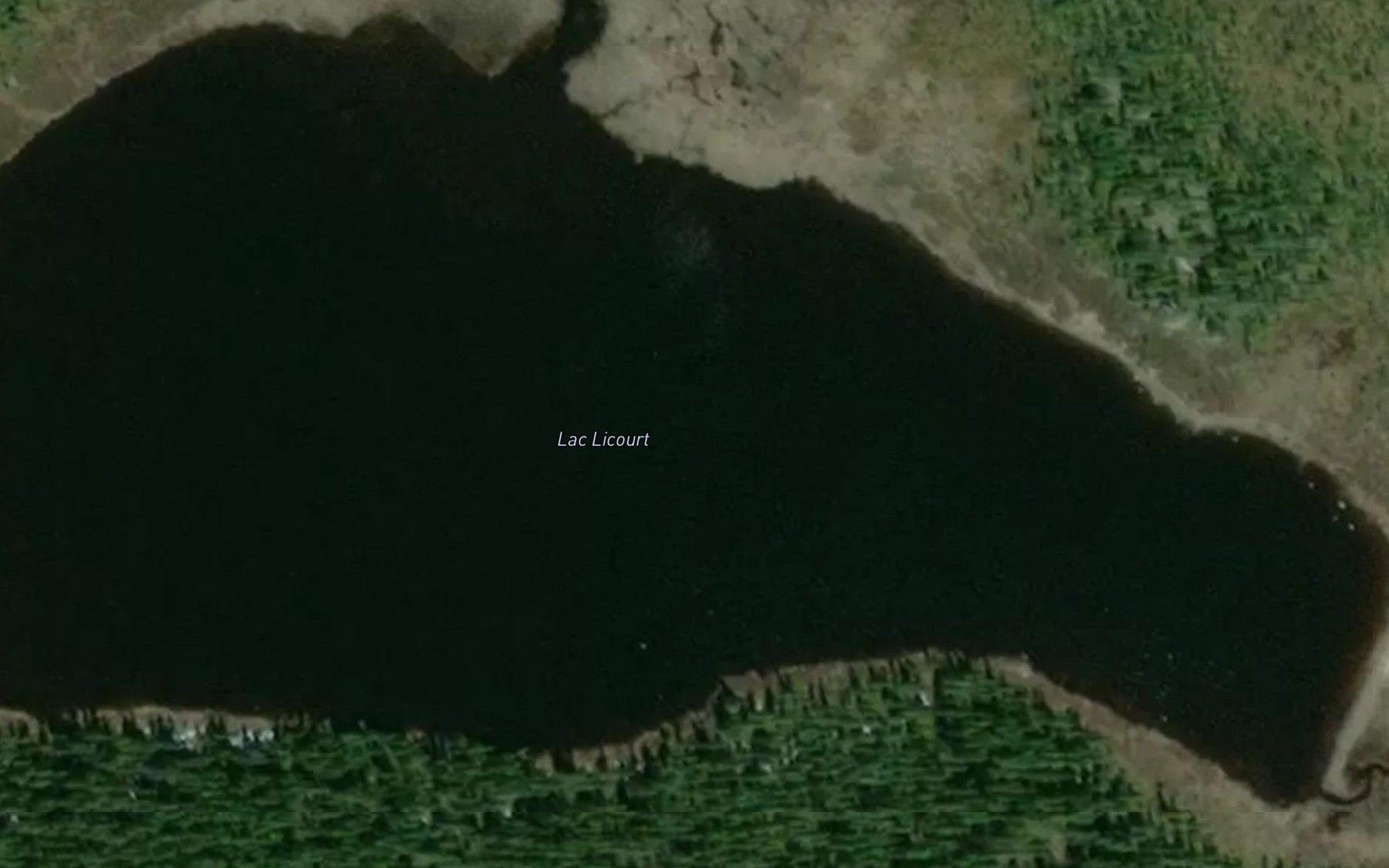 Satellite map of the Lac Licourt