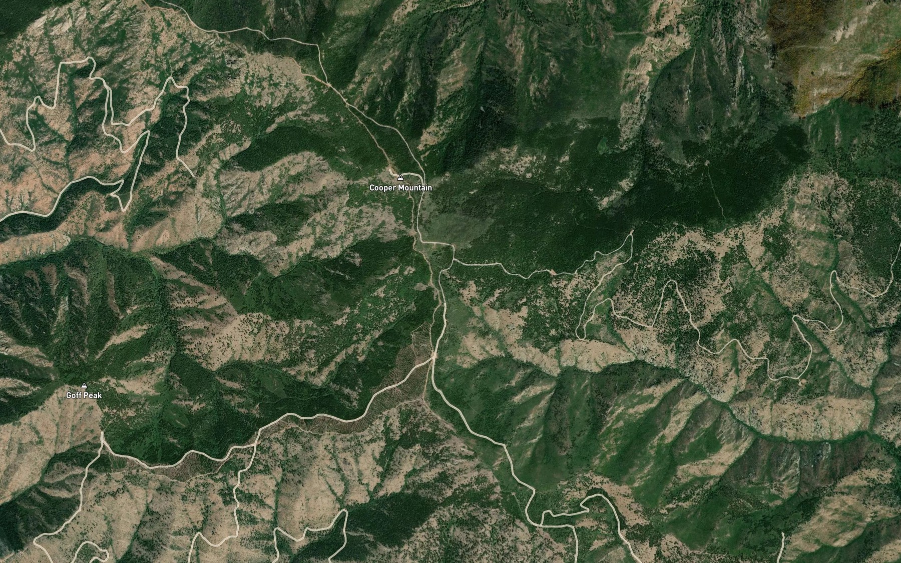Satellite map of the Cooper Corral Spring