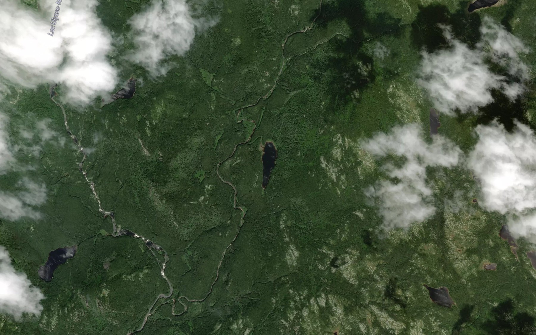 Satellite map of the Lac Fouillotte