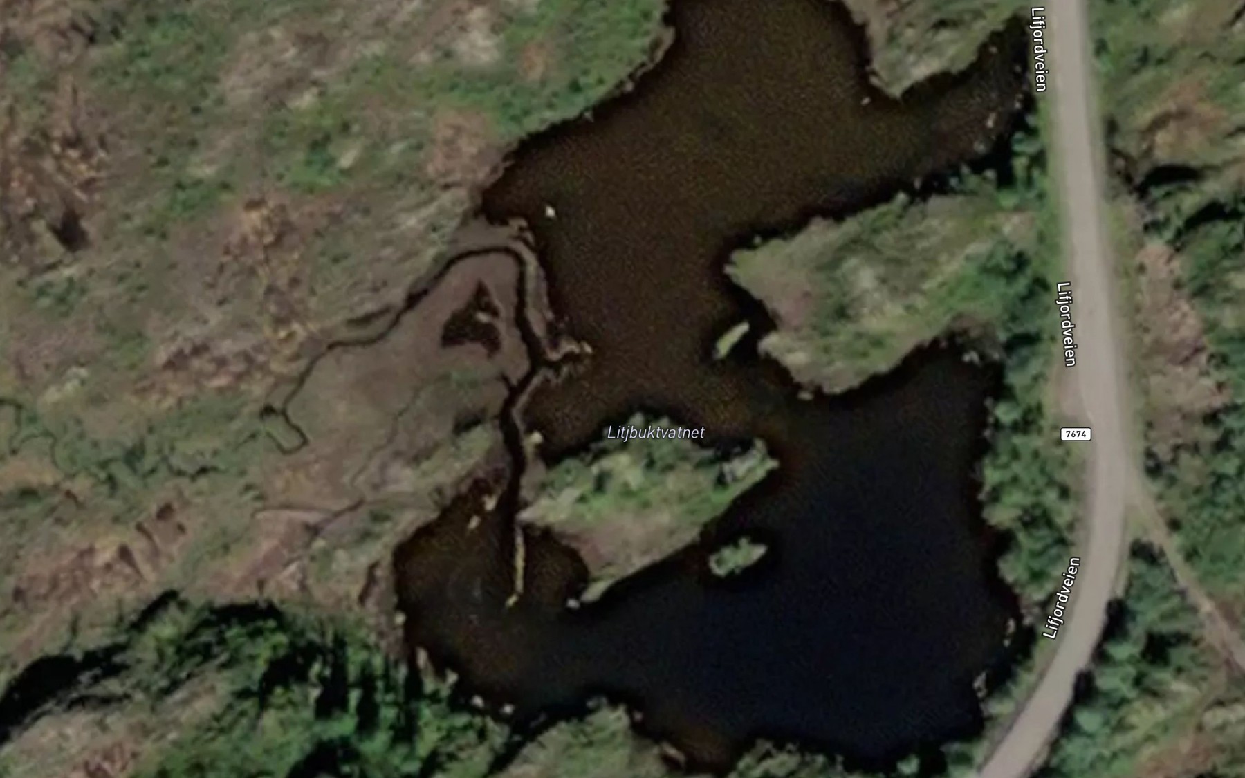 Satellite map of the Likkjbuktvatnet