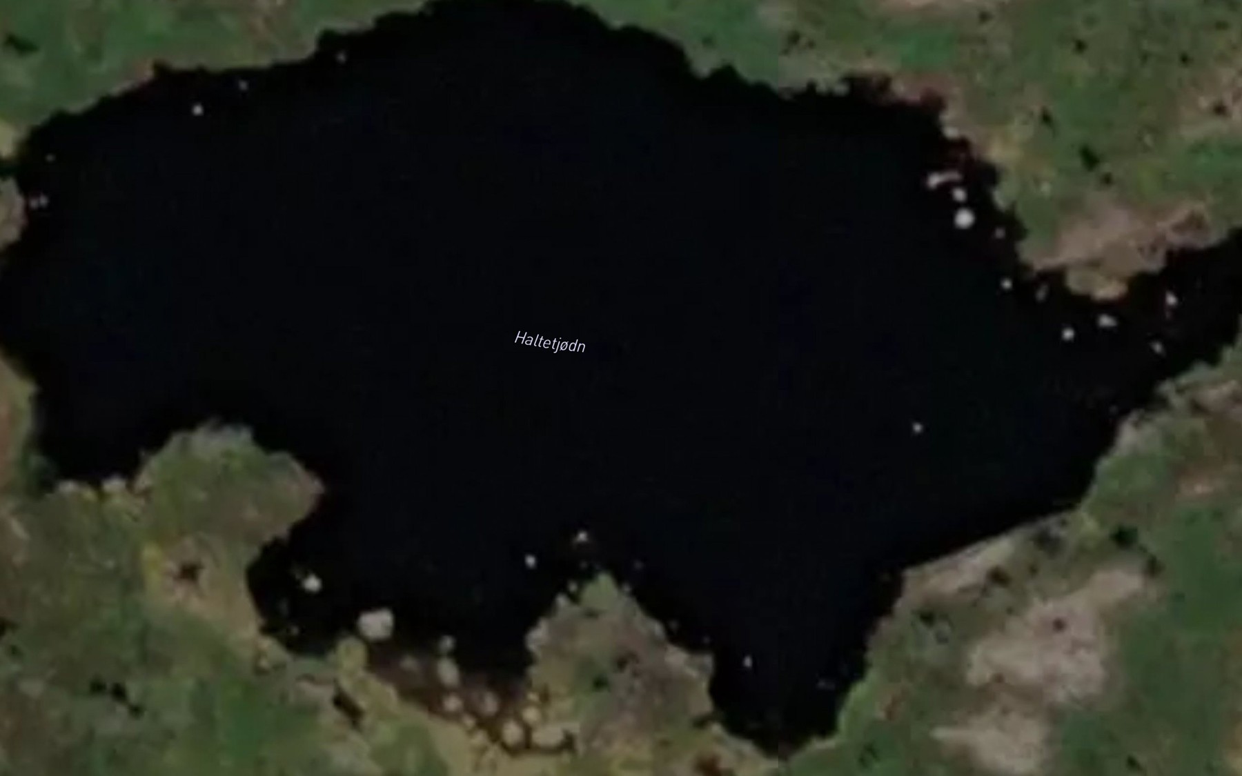 Satellite map of the Haltetjodn