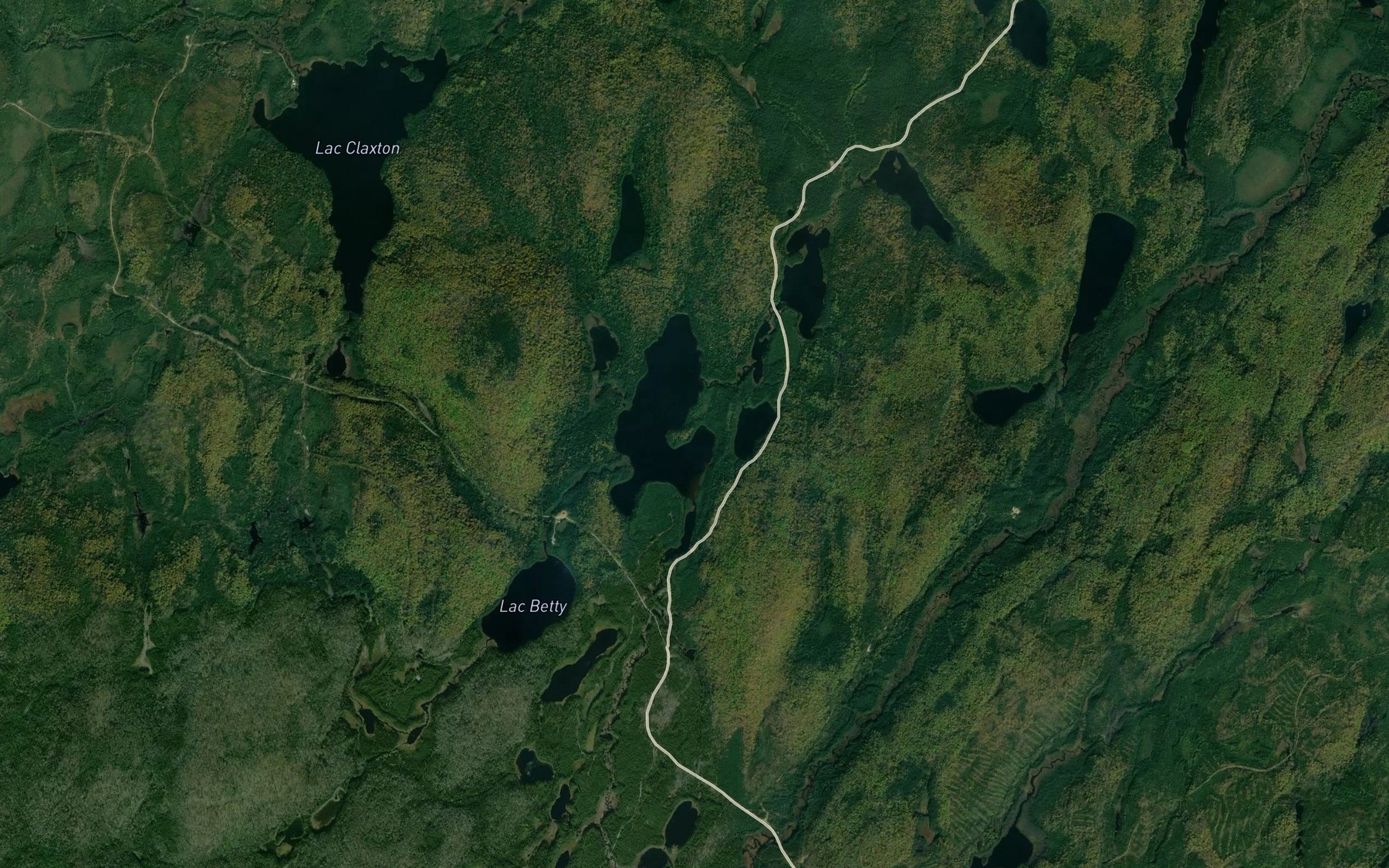 Satellite map of the Lac Oscar