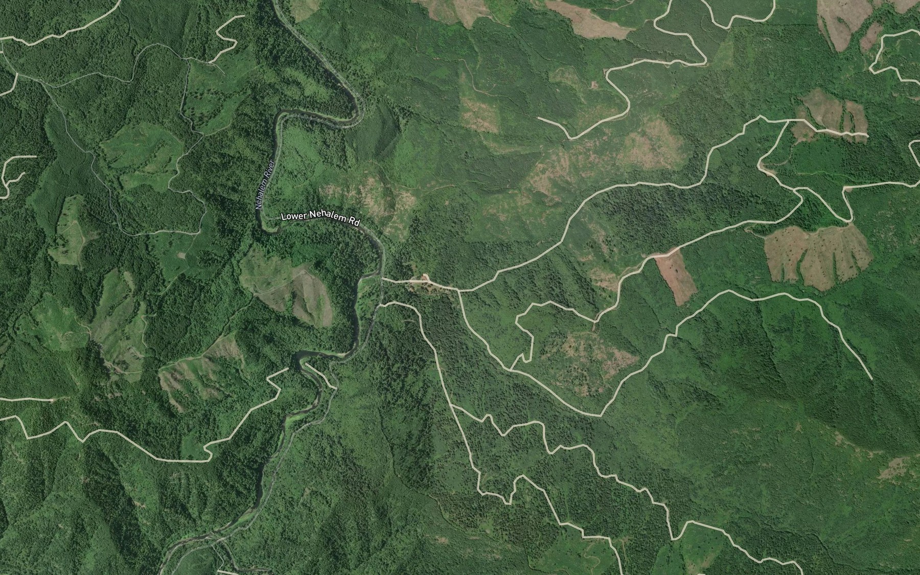 Satellite map of the North Fork Cronin Creek
