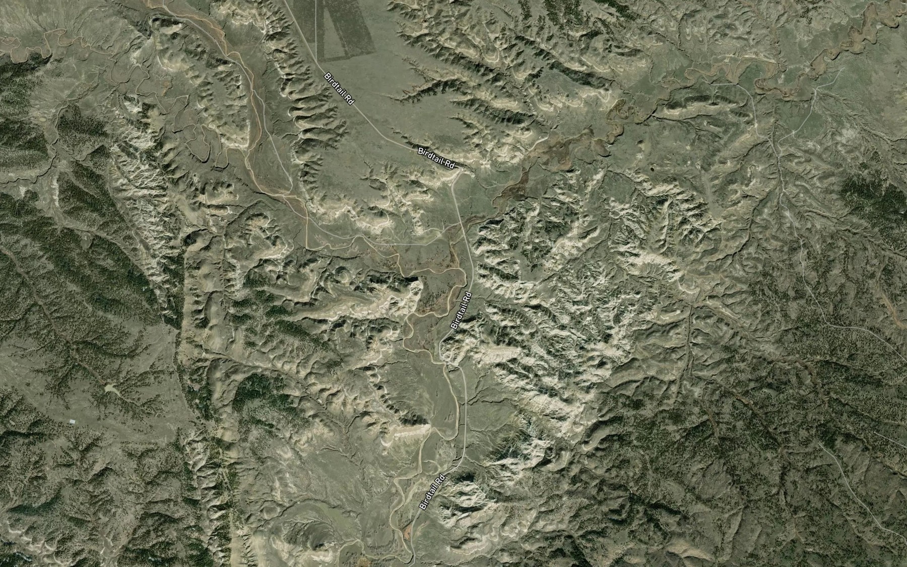 Satellite map of the Suction Creek