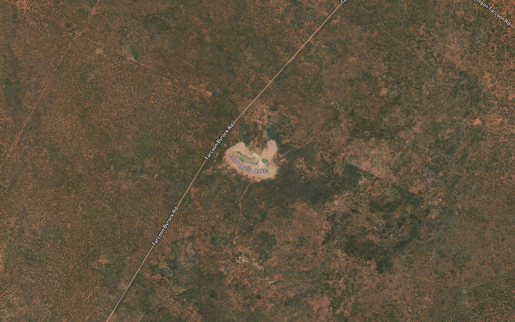 Satellite map of the Keerugulla Lake