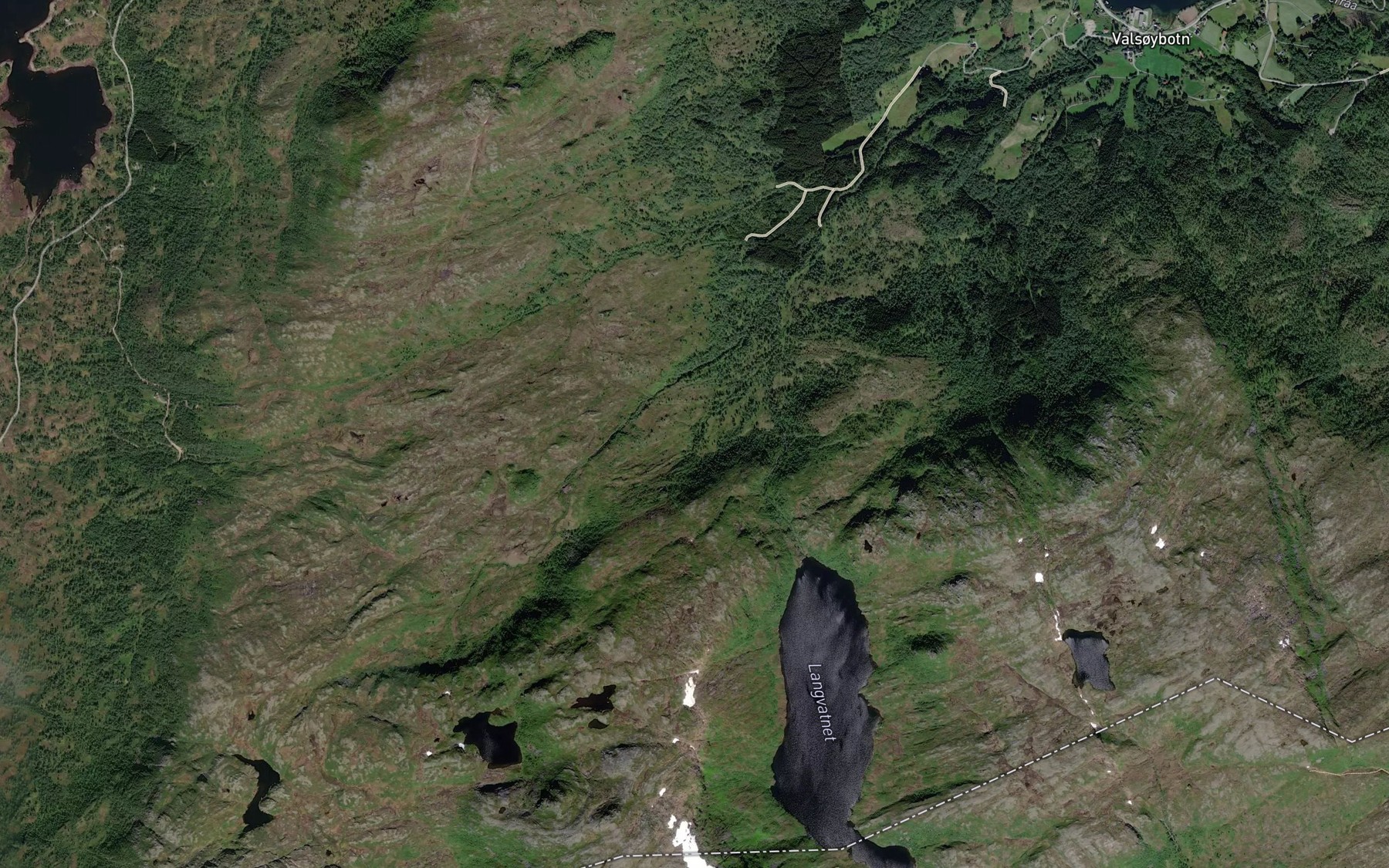 Satellite map of the Nonsfjellbekken