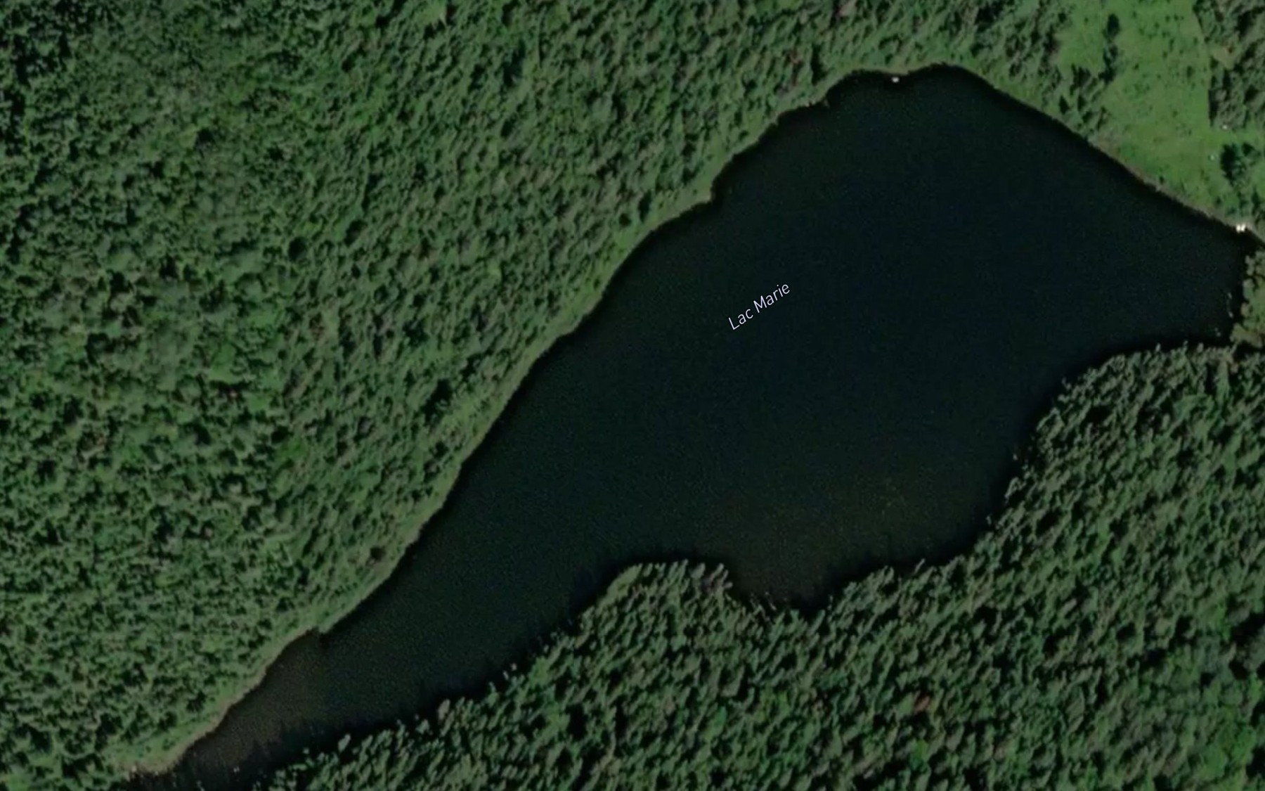 Satellite map of the Lac Marie