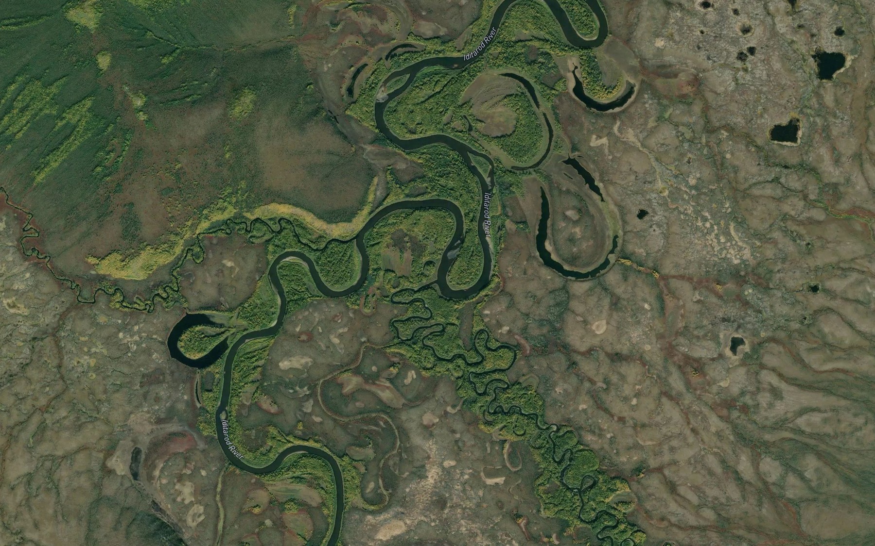 Satellite map of the Otter Creek