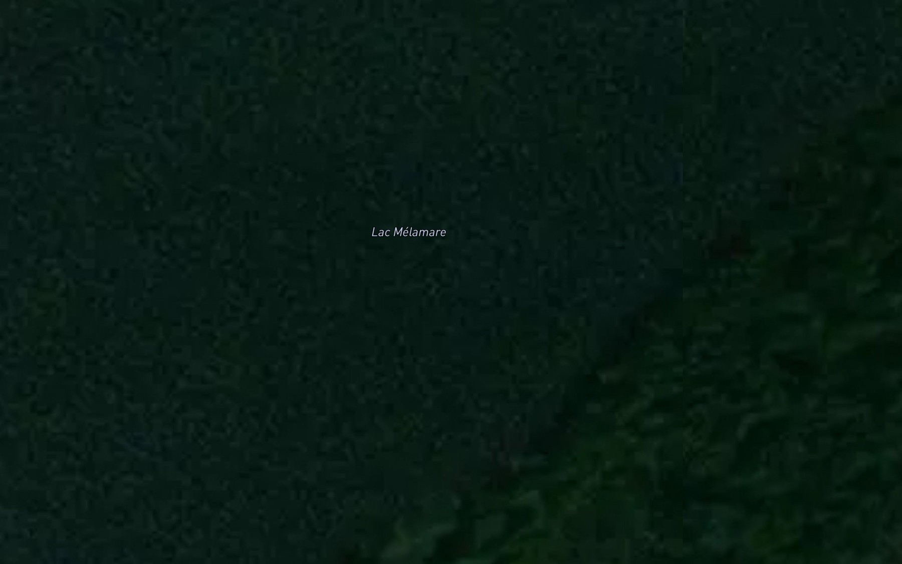 Satellite map of the Lac Melamare