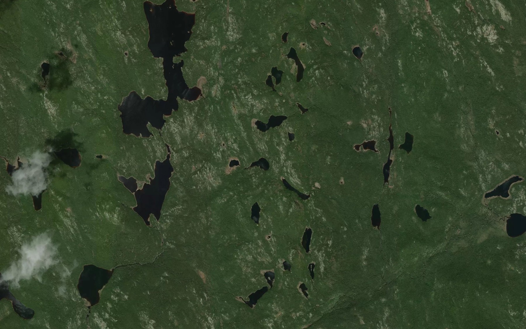 Satellite map of the Lac Dache