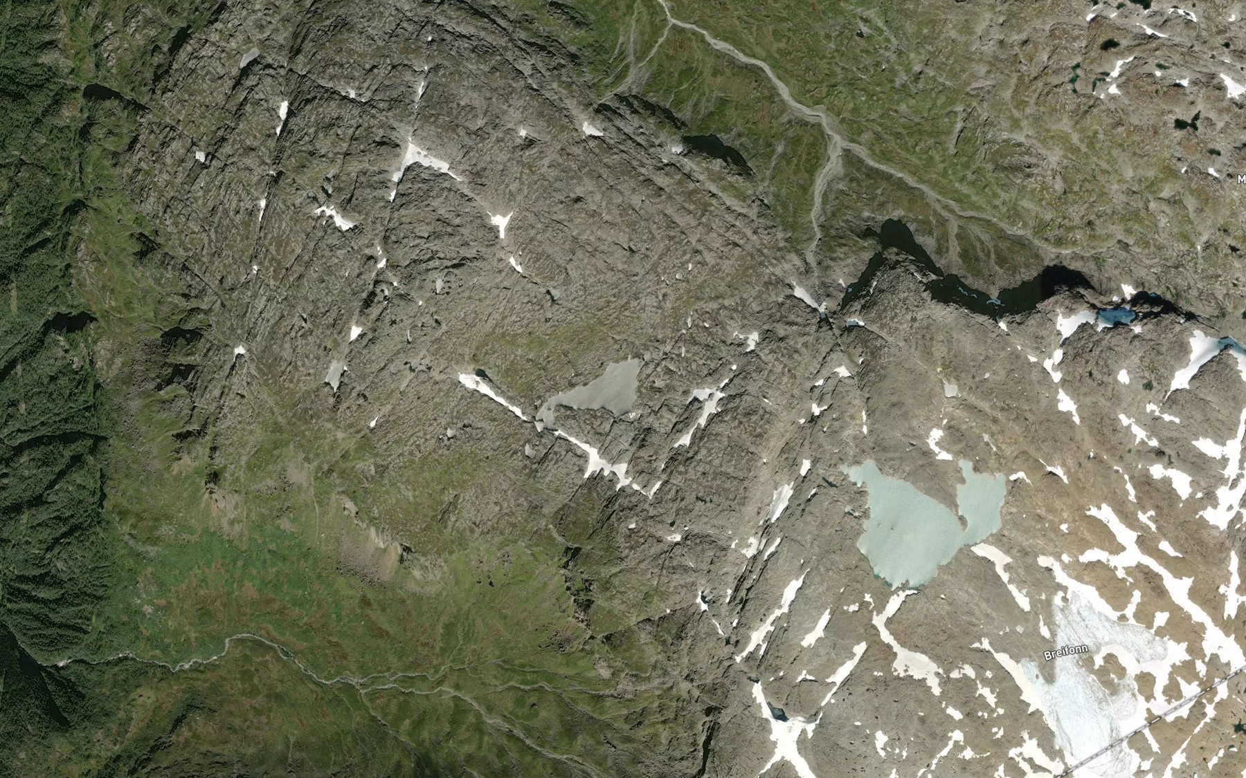 Satellite map of the Skjemmedalstjorna