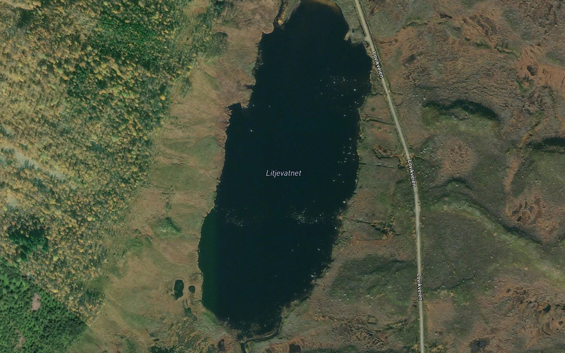 Satellite map of the Litlevatnet
