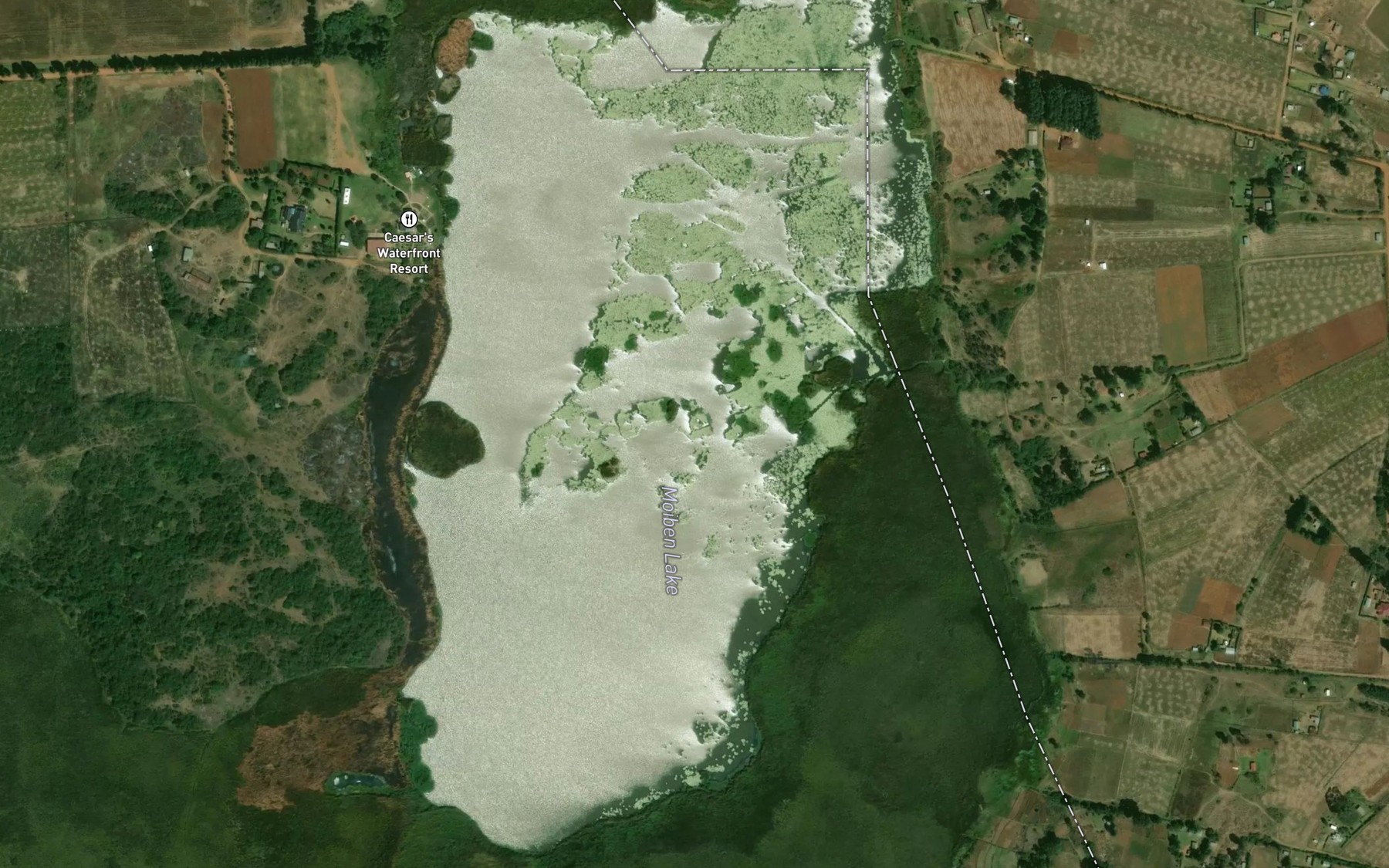 Satellite map of the Lake Sergoit