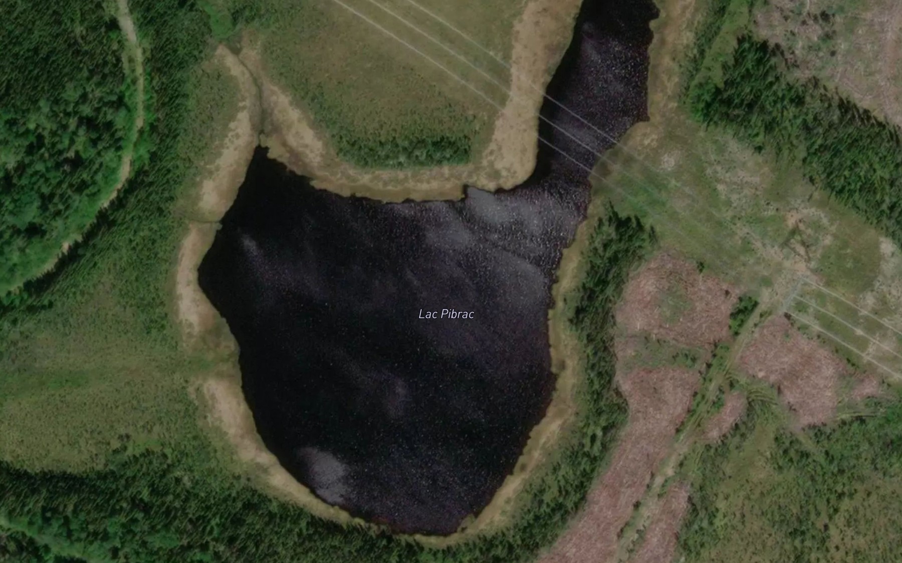 Satellite map of the Lac Pibrac
