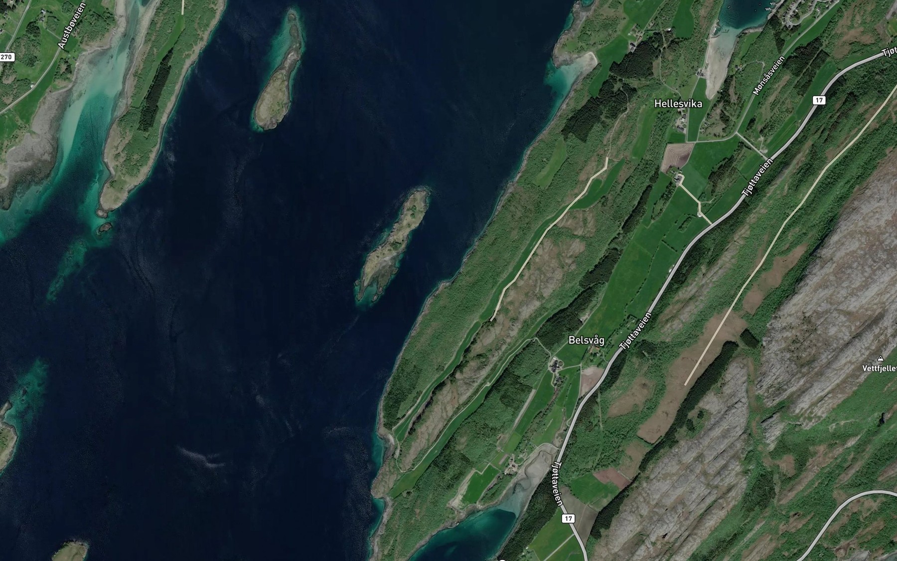 Satellite map of the Karholmsvika