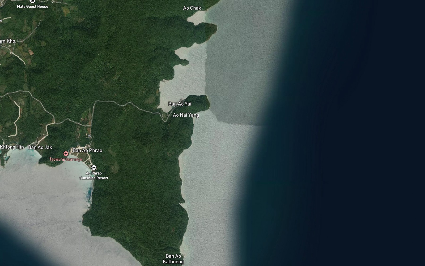 Satellite map of the Ao Kho Yai Nang