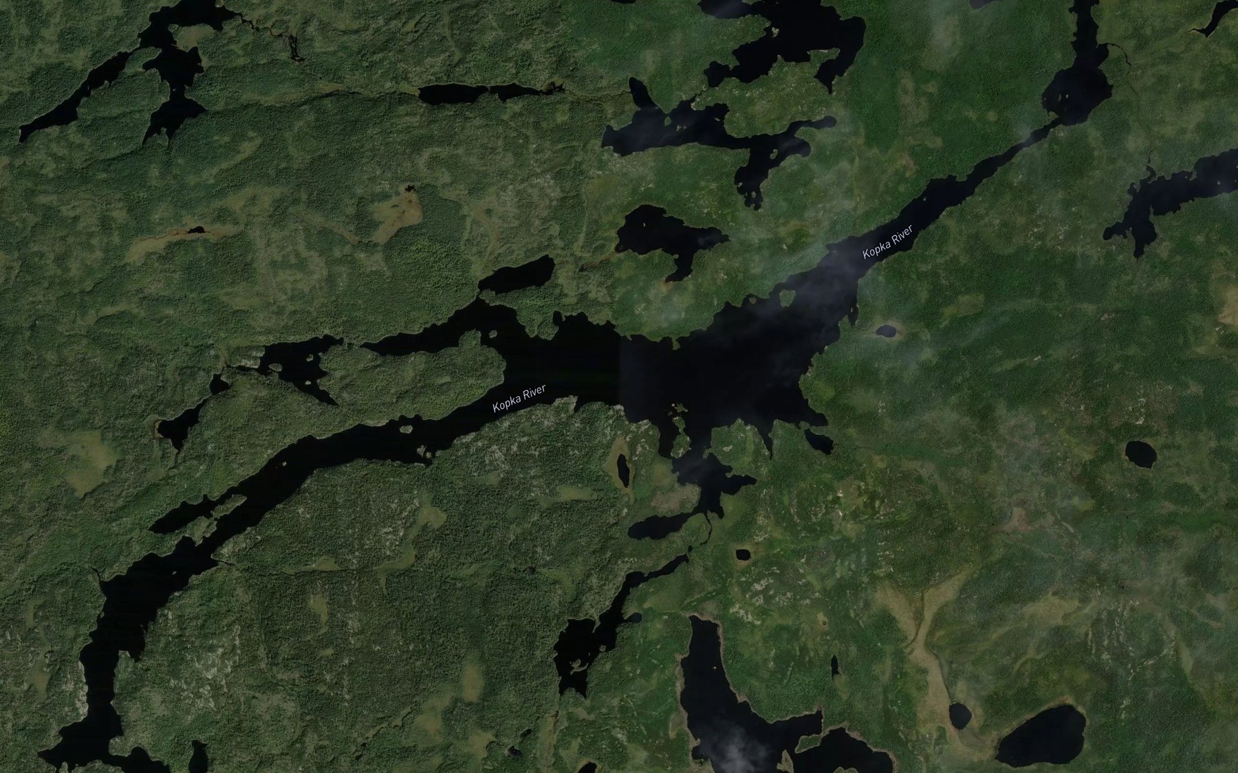 Satellite map of the Waterhouse Lake