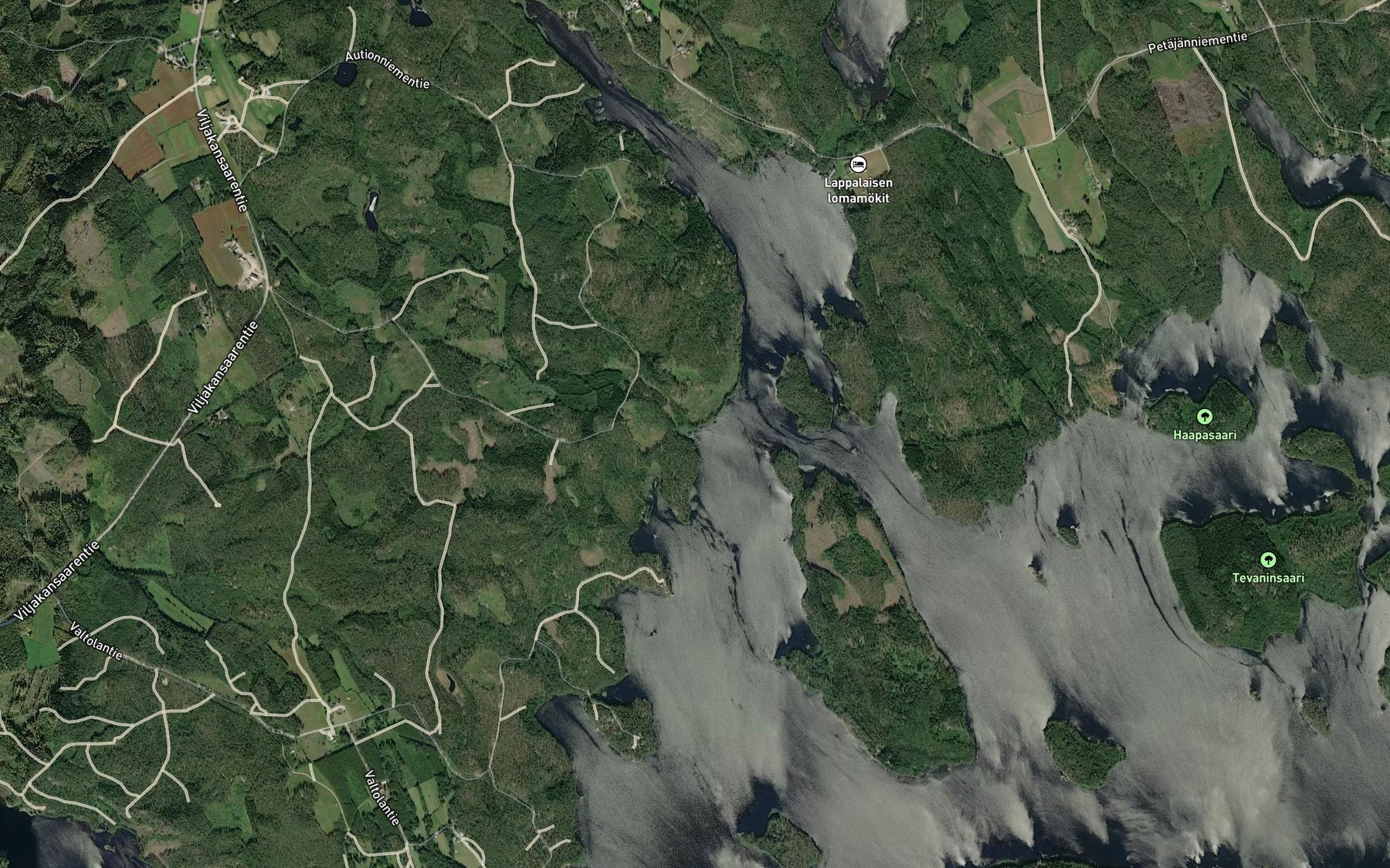 Satellite map of the Mustalahti