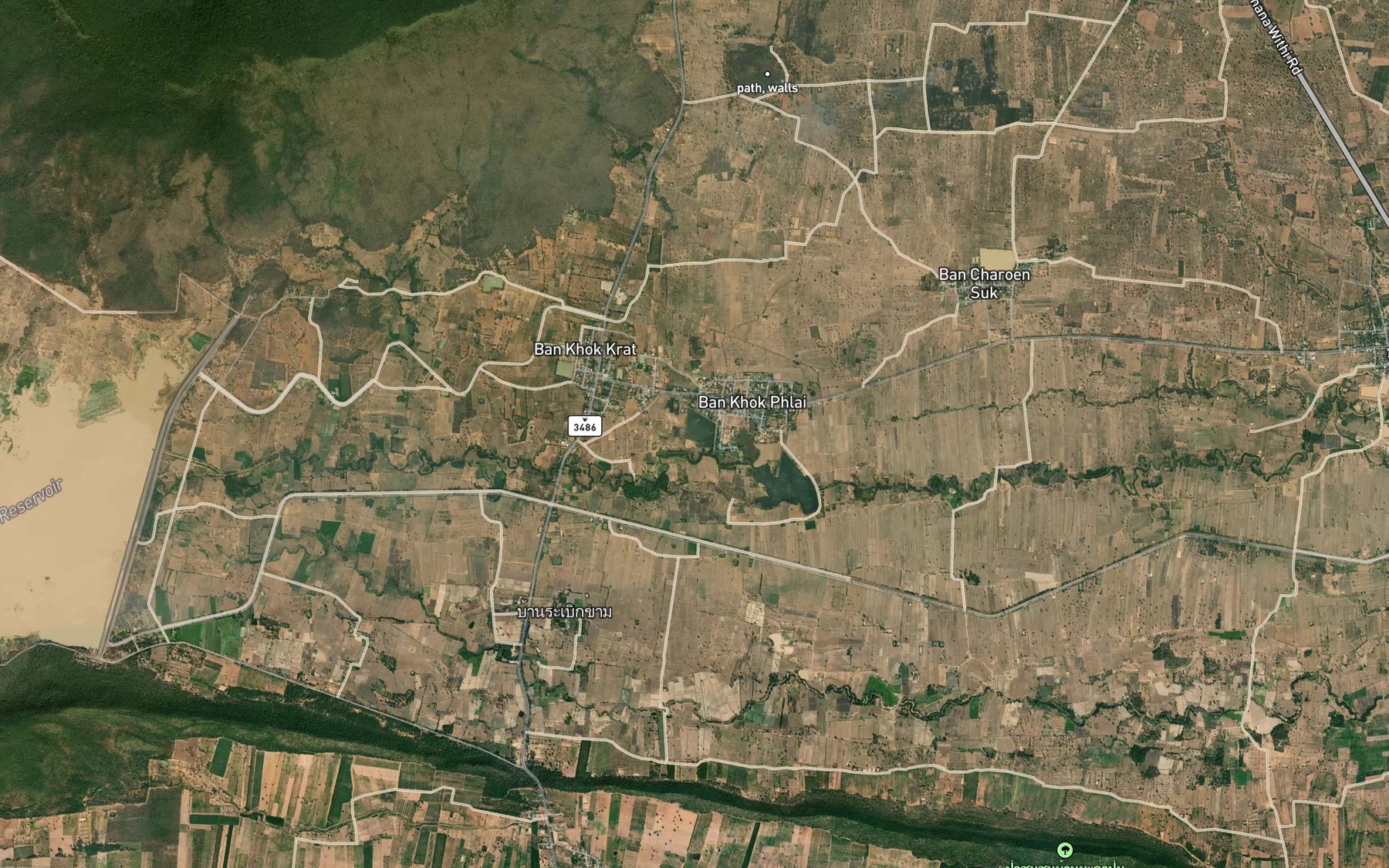 Satellite map of the Nong Ta Sut