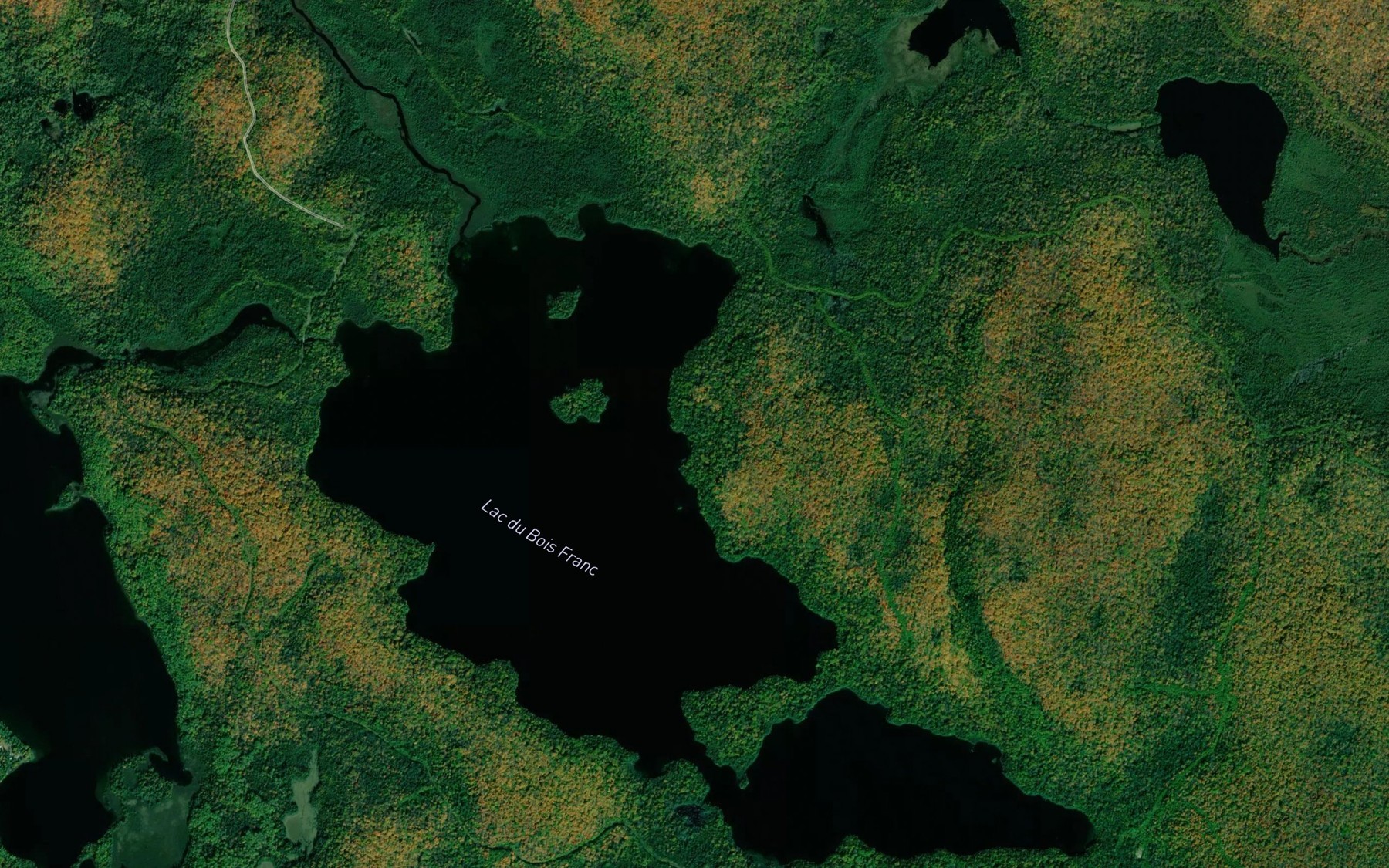 Satellite map of the Lac du Bois Franc