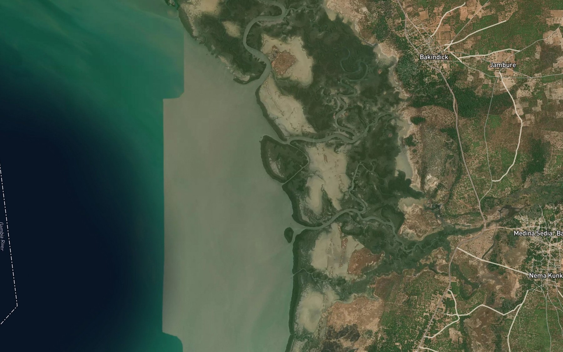 Satellite map of the Bakendik Bolon