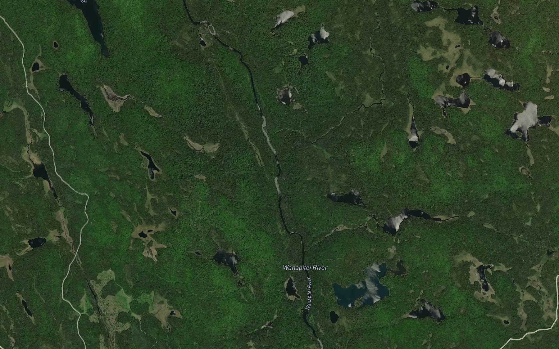 Satellite map of the Banana Creek