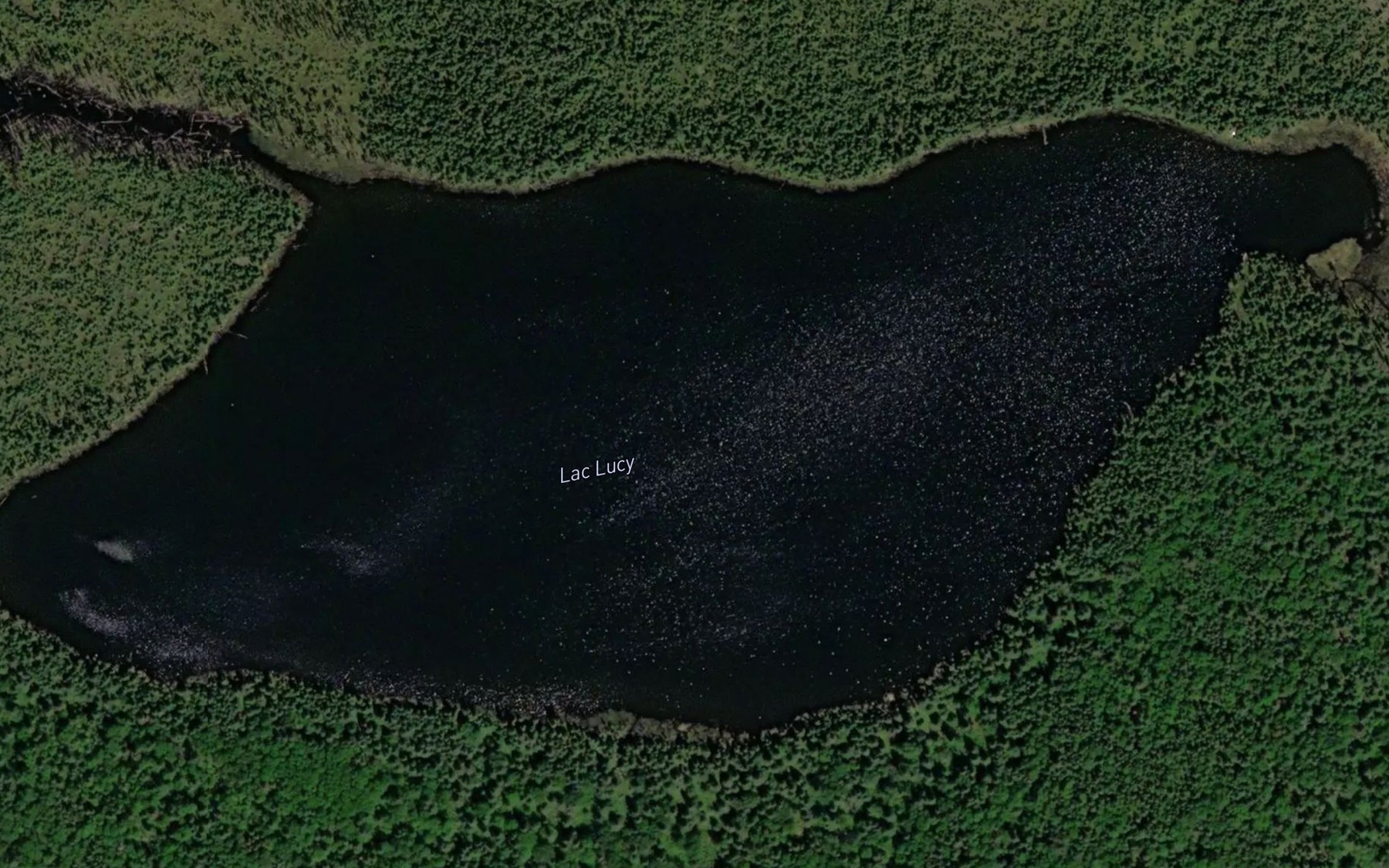 Satellite map of the Lac Lucy