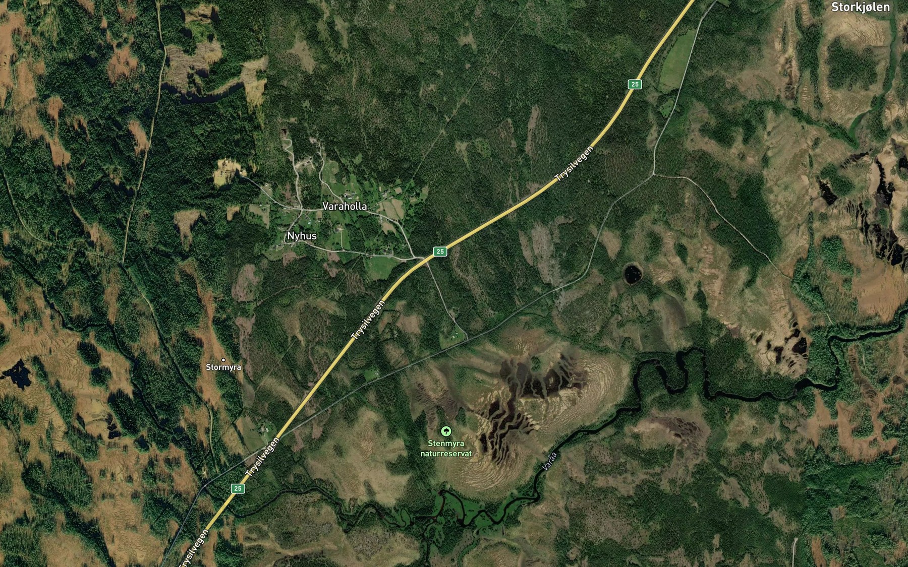 Satellite map of the Lortbekken