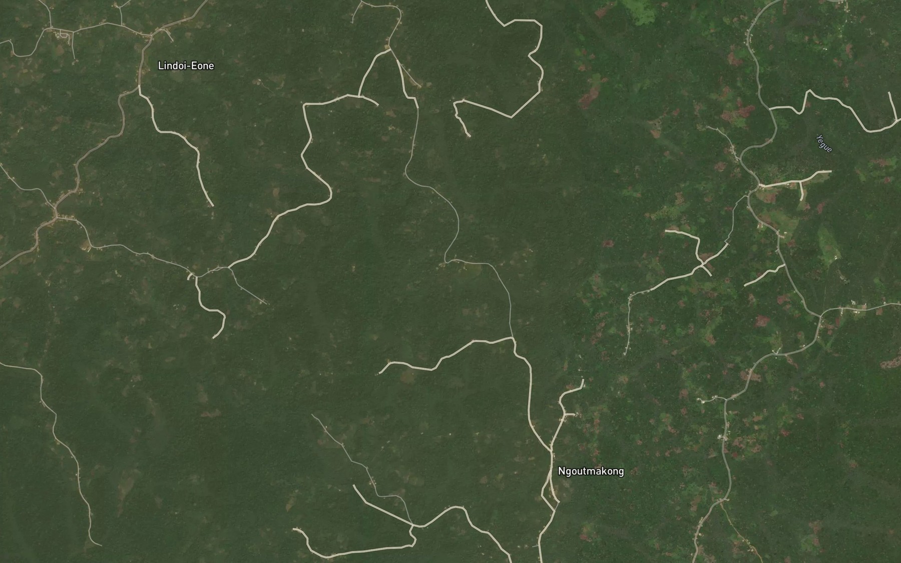 Satellite map of the Sibekon