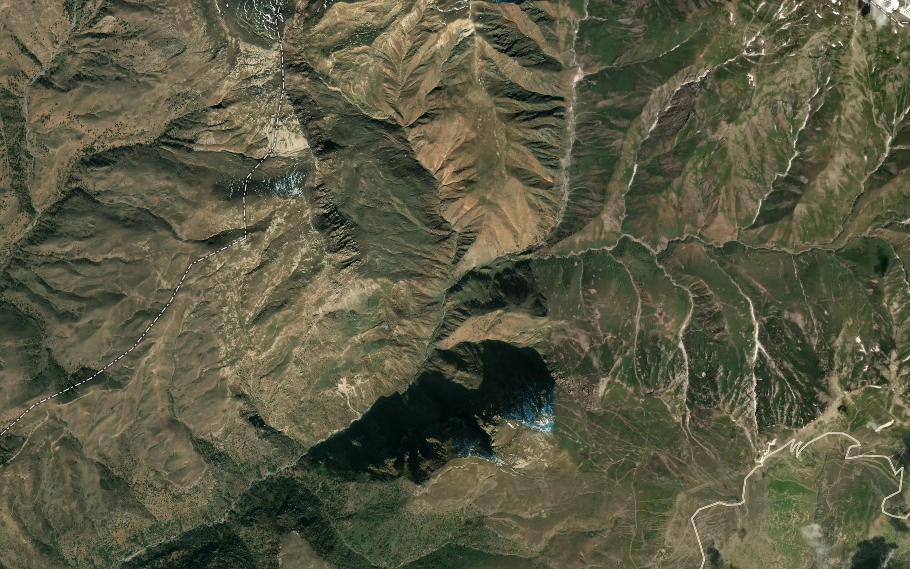 Satellite map of the Chaar-Tash