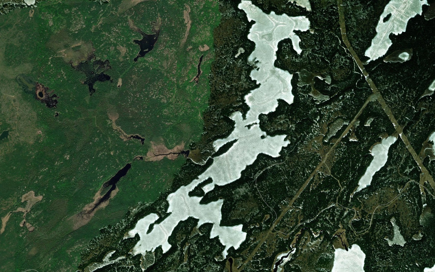 Satellite map of the Beadle Lake