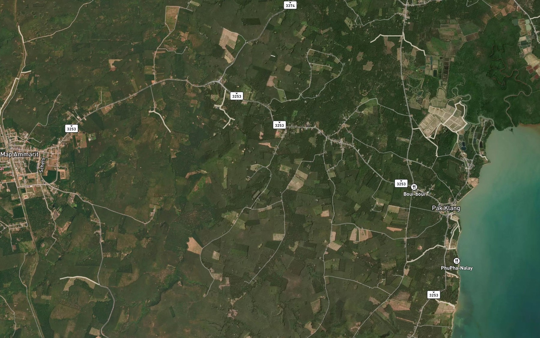 Satellite map of the Huai Muang Thao
