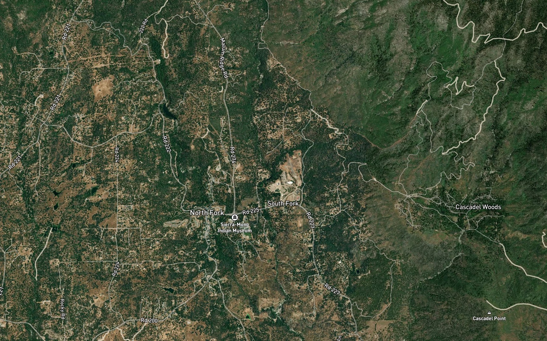 Satellite map of the Peckinpah Creek