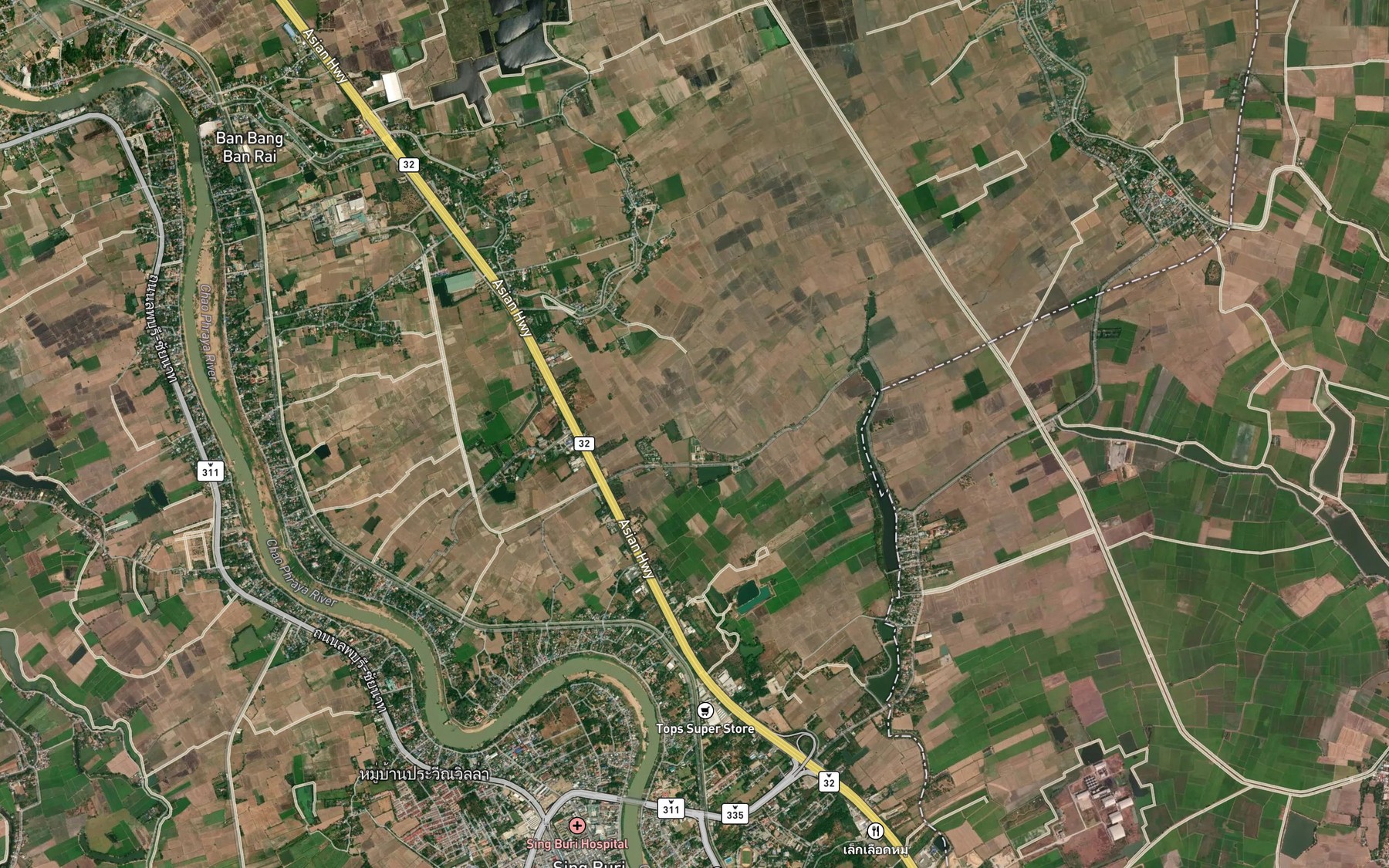 Satellite map of the Nong Rang