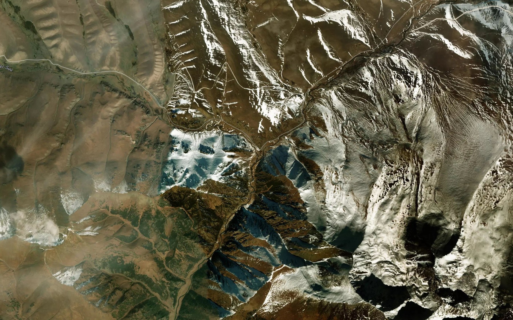 Satellite map of the Tersu